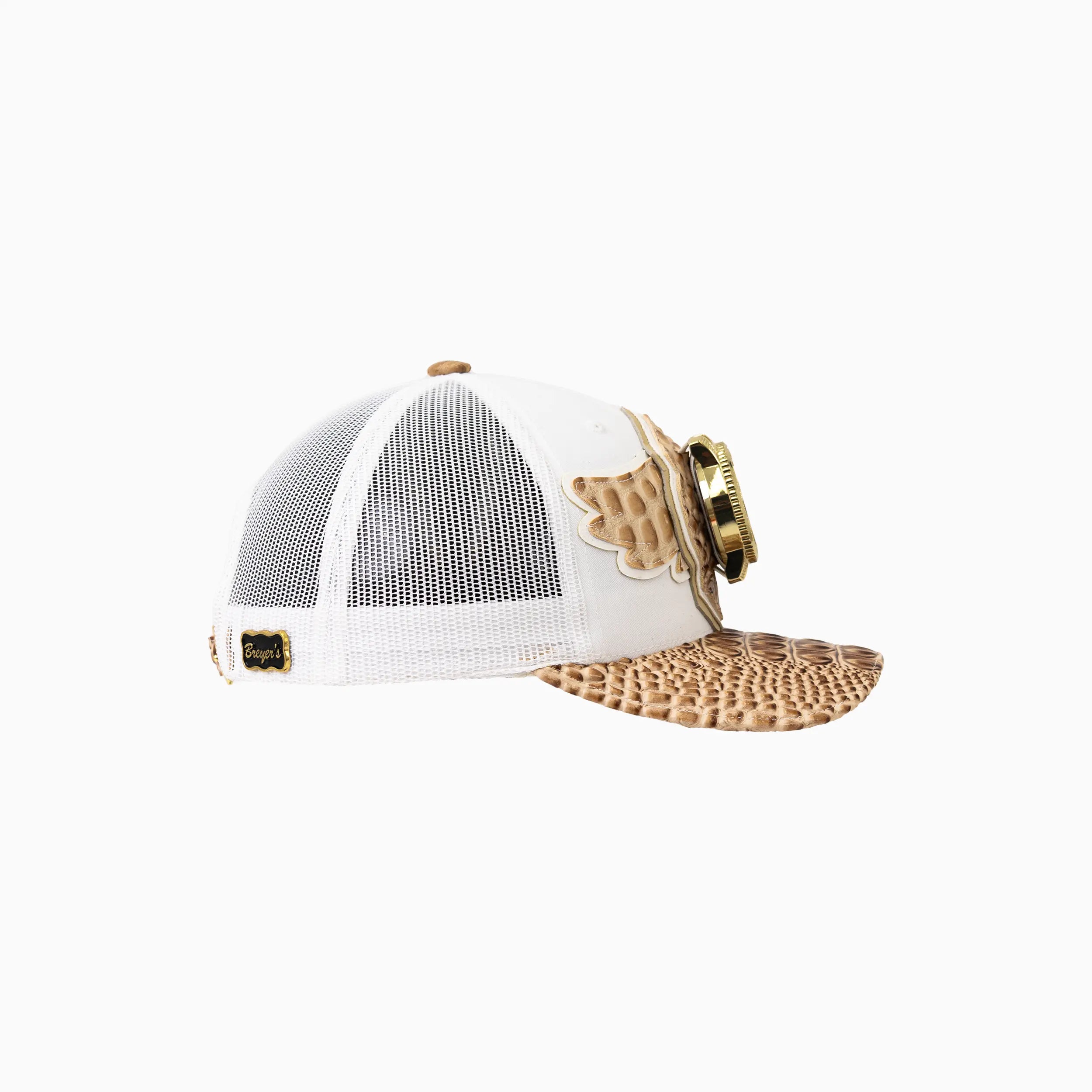 Breyer's Buck 50 Wool Trucker Hat with Leather Visor - Classic Wool Baseball Cap for Men & Women - Perfect for Outdoor Adventures, Hiking, and Casual Wear