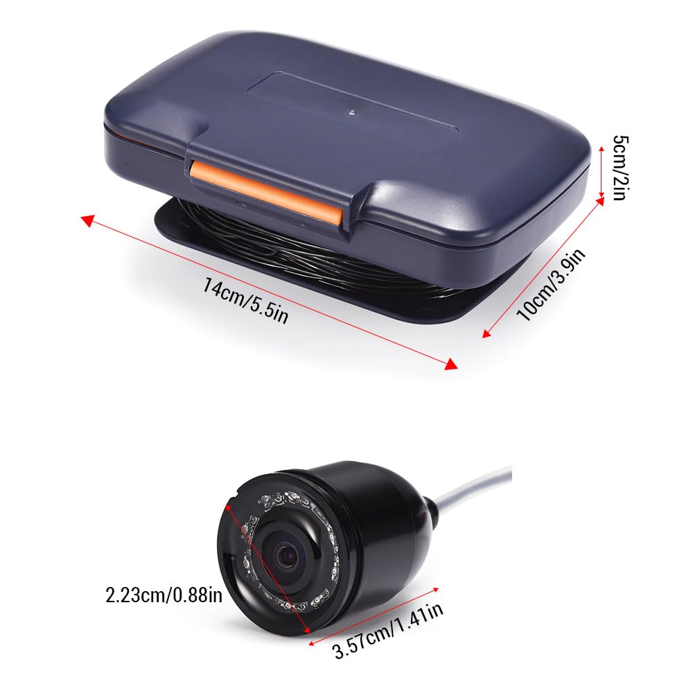 **4.3 Inch LCD Digital Underwater Fishing Camera with 120° View, 300K Pixels & Night Vision - Ideal for River, Ice, and Deep Sea Fishing Adventures**