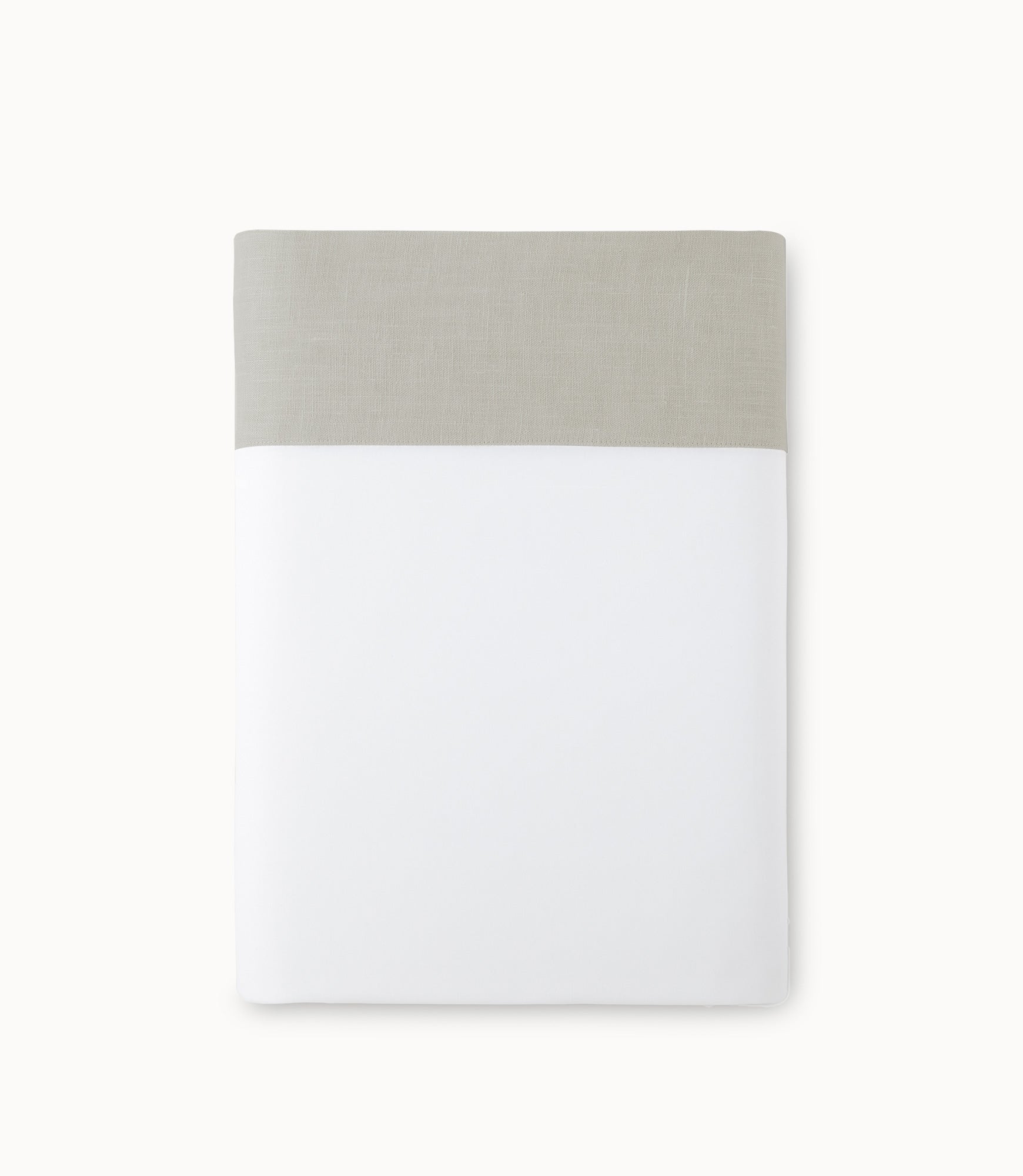 Mandalay Linen Cuff Flat Sheet - Premium 100% Linen Bed Sheet Set for Queen Size - Soft & Breathable Bedding for Comfortable Sleep - Perfect for Home, Hotel, and Guest Room Use