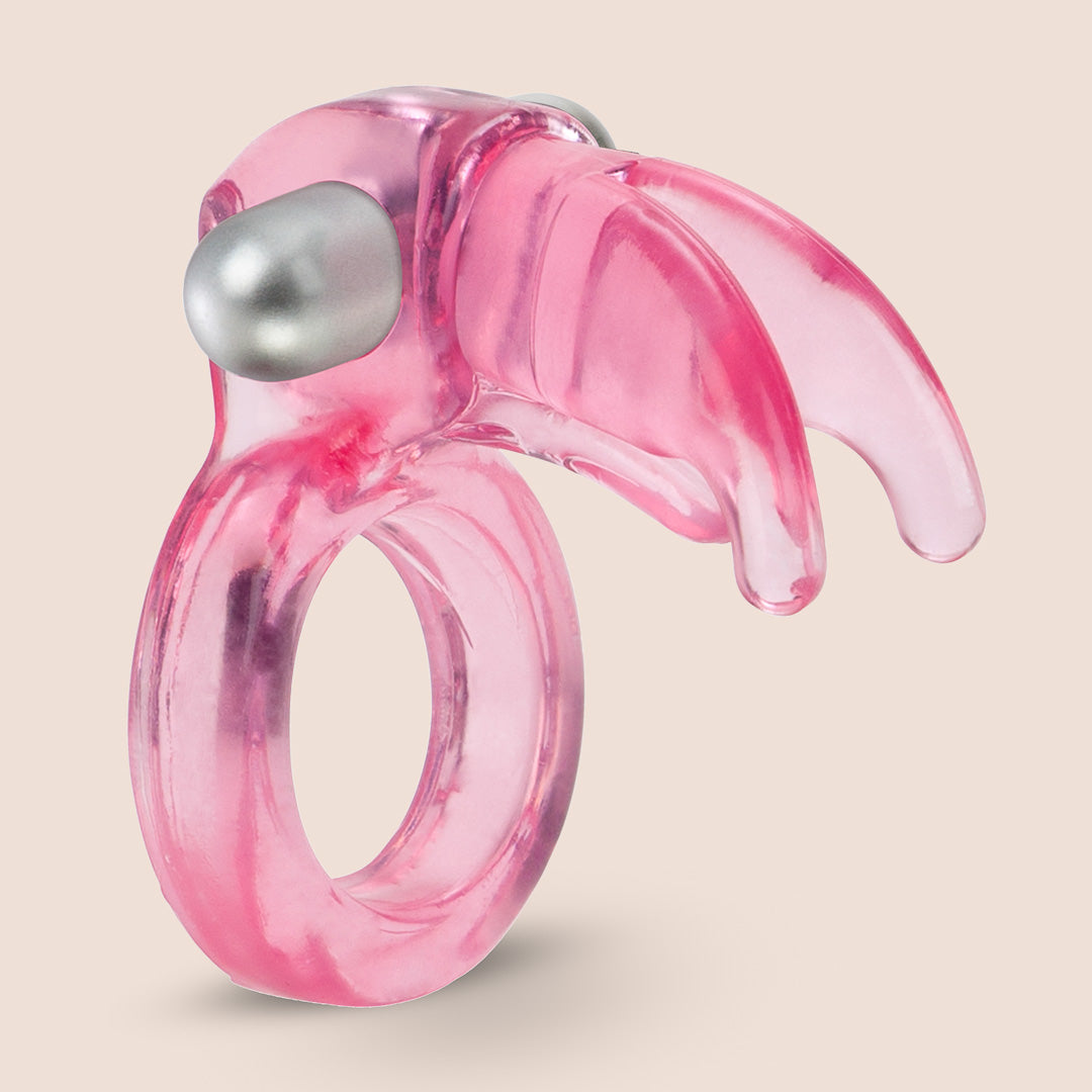 CalExotics Triple Clit Flicker Vibrating Cock Ring - Enhance Couples Pleasure & Intimacy for Sensual Massage & Foreplay