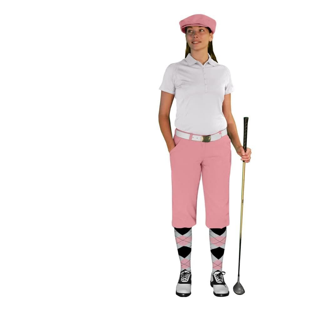 Stylish Ladies Golf Outfit Set with Matching Pink Cap - Perfect for Golfing, Tennis & Outdoor Sports