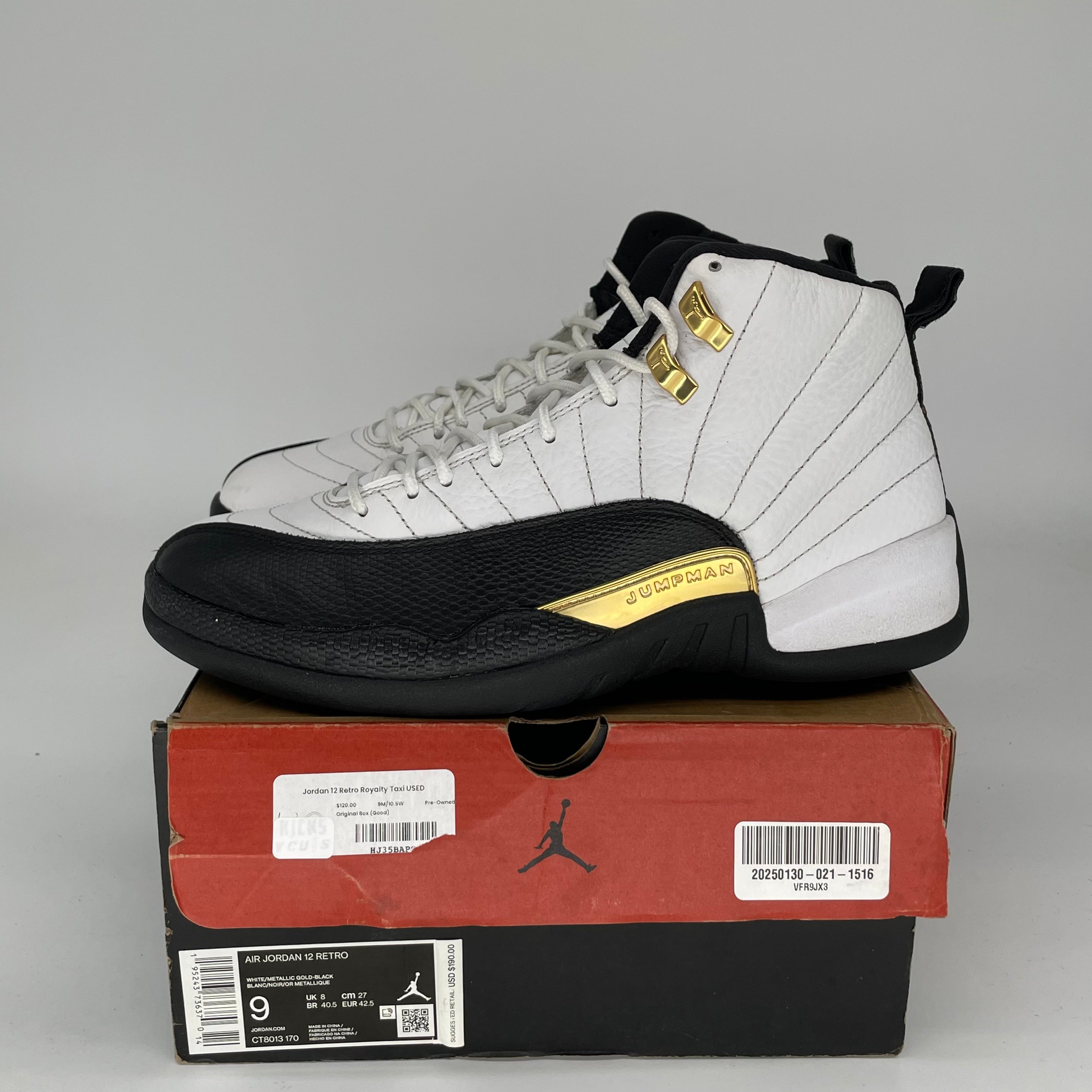 Original Air Jordan 12 Retro 