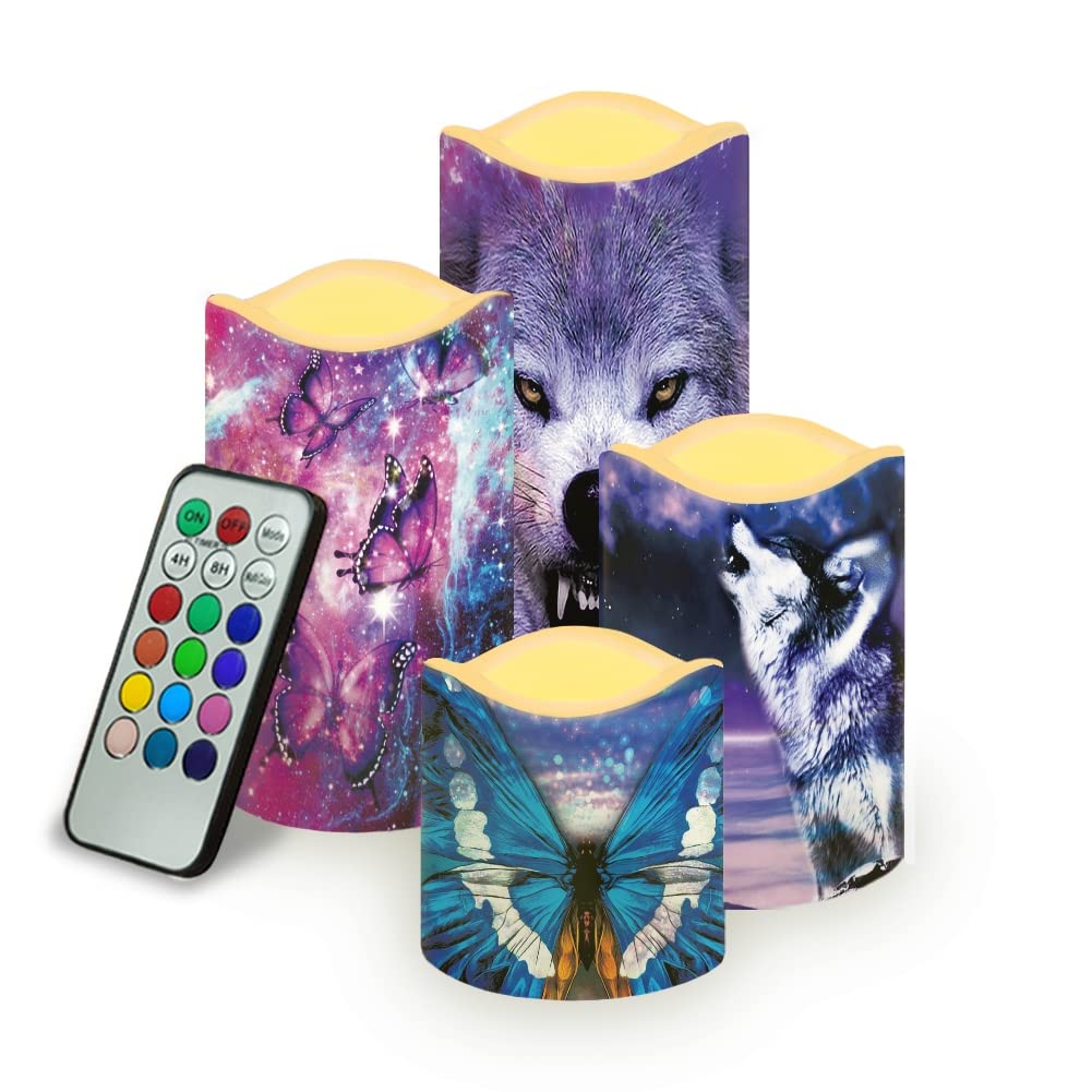 Flameless LED Candles with Remote Control & Timer - 4