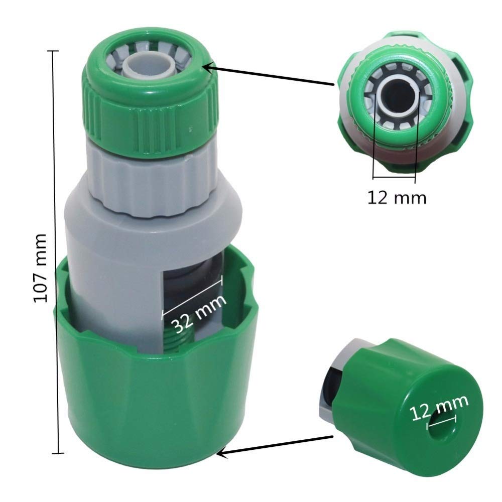 Universal Garden Hose Connector Adapter - Round Tap to Hose Pipe Fitting for Outdoor Watering, Kitchen, and Mixer Use - Durable & Leak-Proof Irrigation Equipment