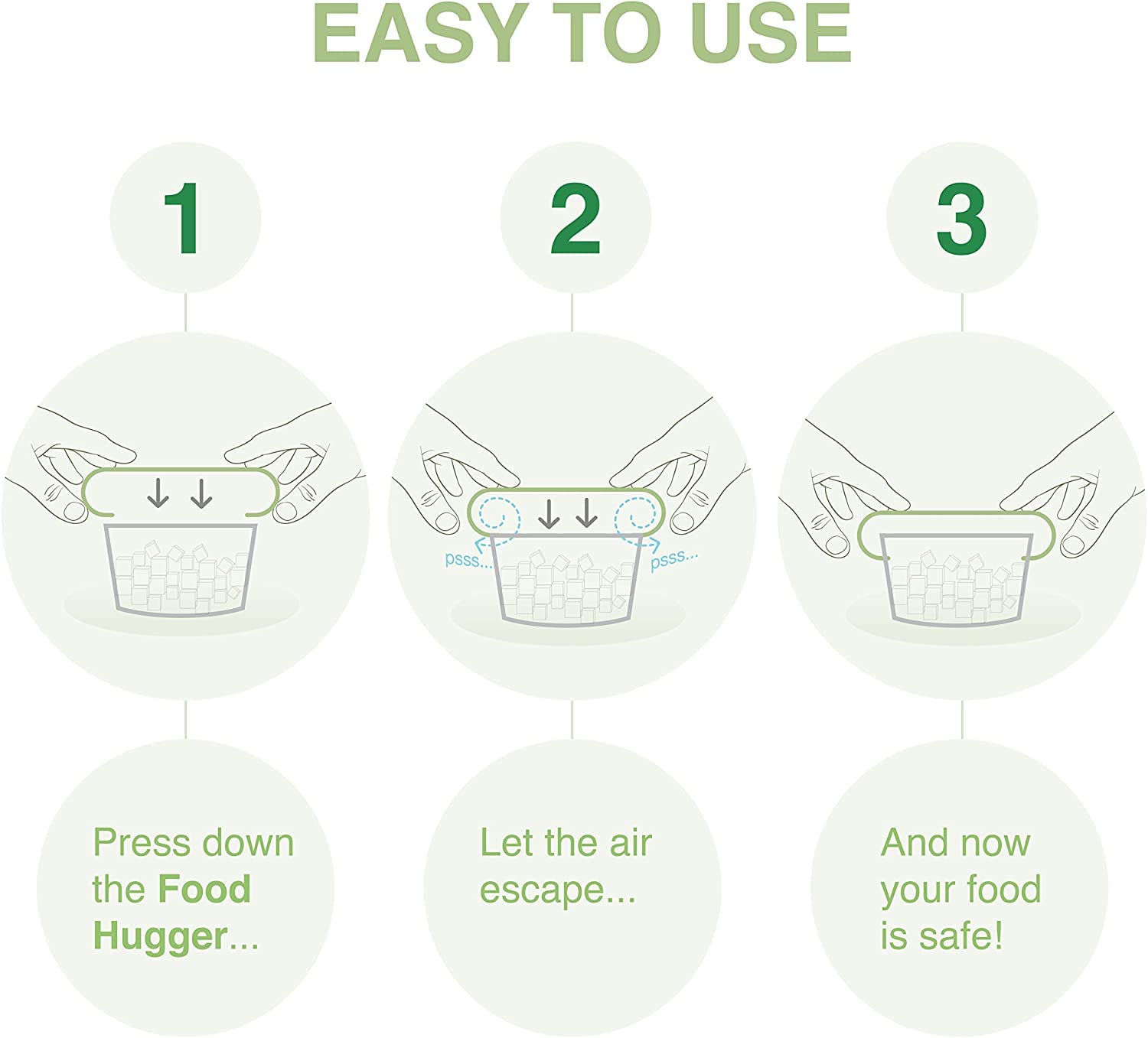 Eco-Friendly Silicone & Glass Food Storage Lids - Crack-Proof Replacement Covers for Round Containers & Bowls | Plastic-Free Kitchen Organizer | Perfect for Meal Prep, Leftovers & Sustainable Living (Small Size, Gradual Green)
