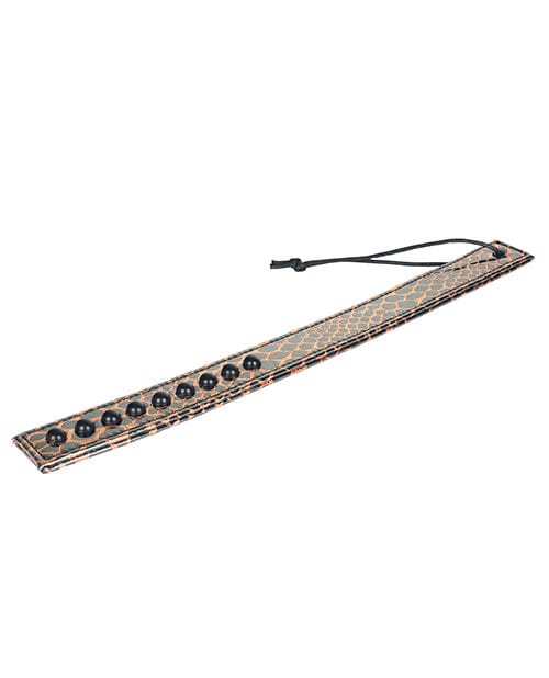 Spartacus Faux Leather Spanking Paddle - Gold Bondage BDSM Toy for Adults - Perfect for Sensual Play, Roleplay & Couples Fun