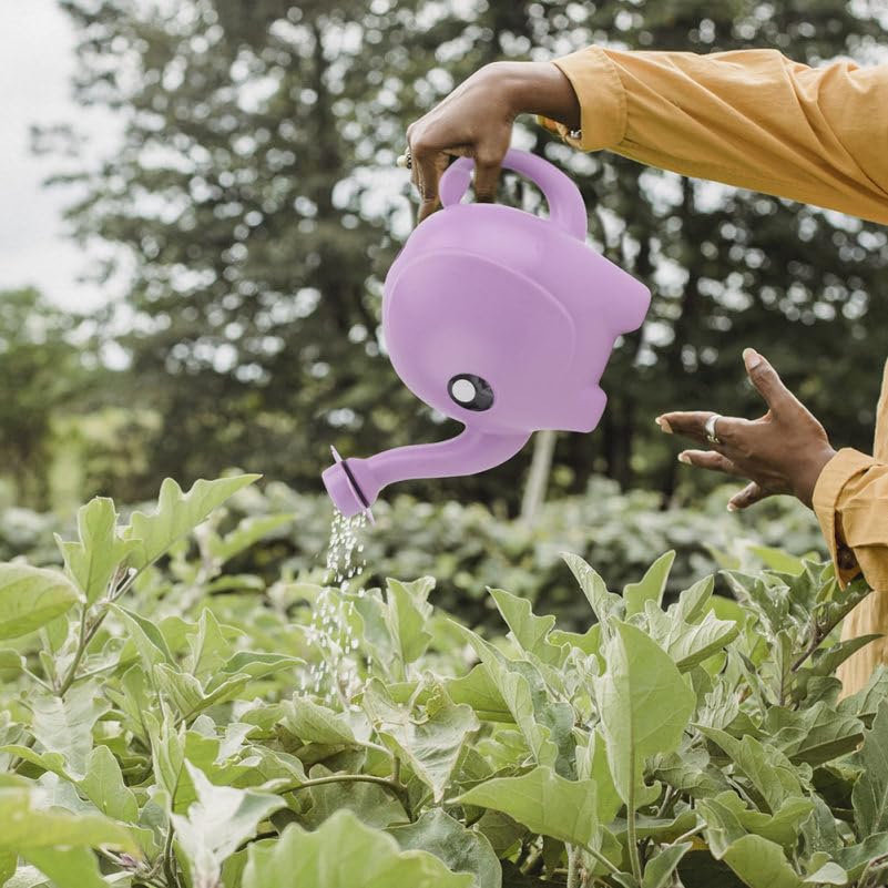 DOITOOL 2-Pack Elephant Design Watering Can - Cute Cartoon Plant Watering Pot for Indoor & Outdoor Gardening, Perfect for Houseplants, Flowers, and Small Gardens