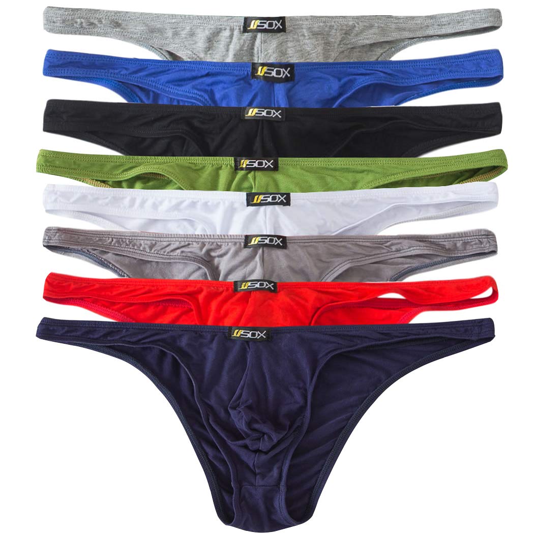 QiaTi Men's Bikini Underwear - Sexy Low Rise G-String Thong Swimwear & Jockstrap for Men - Perfect for Beach, Pool Party & Intimate Moments