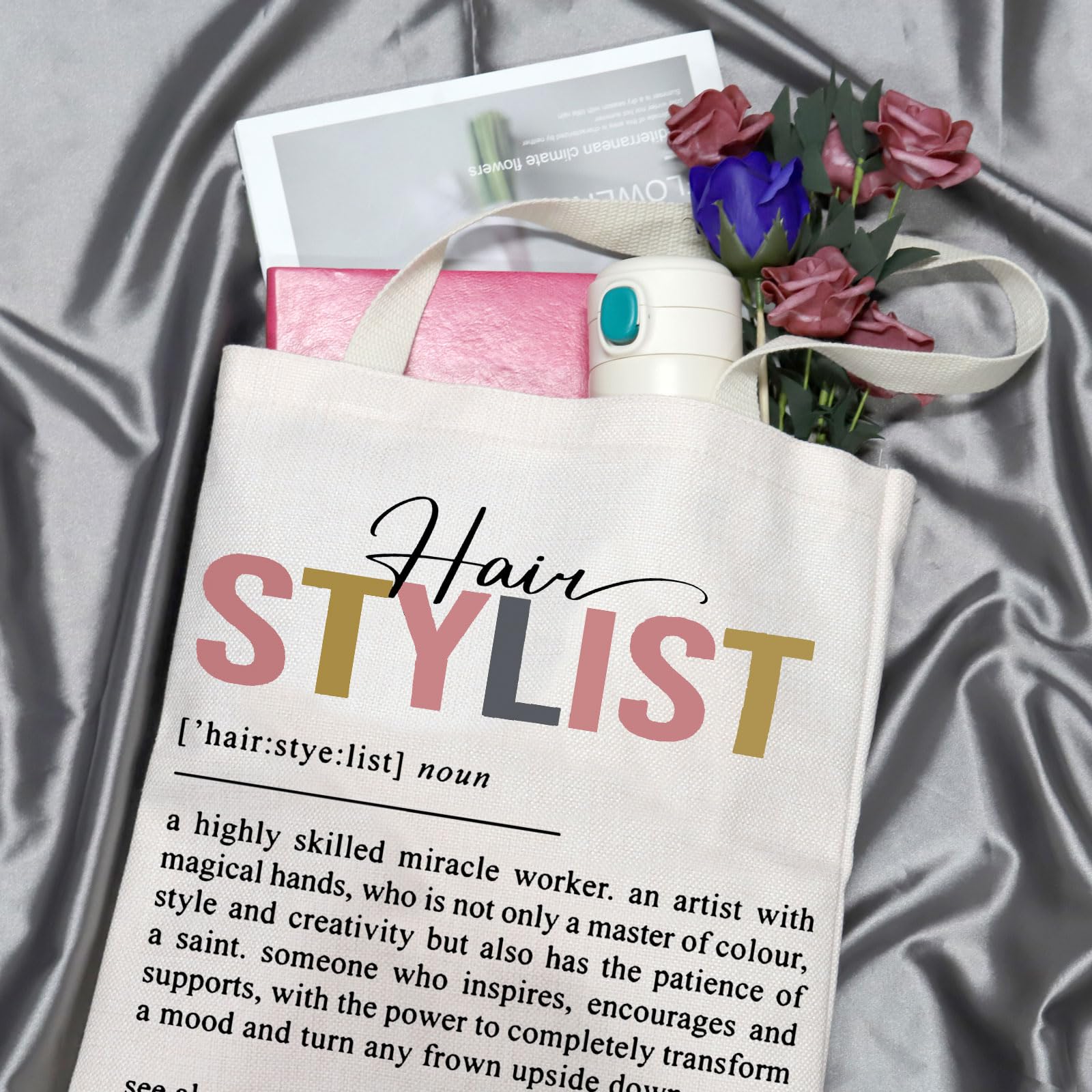 Stylish Hairstylist Tote Bag - Perfect Gift for Cosmetology Graduates & Hair Stylists - Durable & Spacious Hairdresser Supply Bag for Salon Tools & Essentials - Ideal for Work, Travel & Beauty School