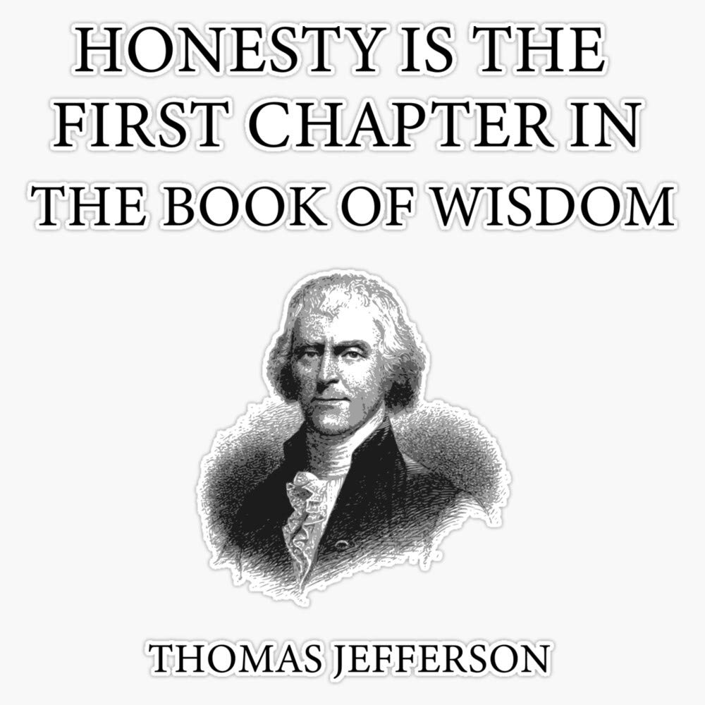 Thomas Jefferson Quote Sticker 5