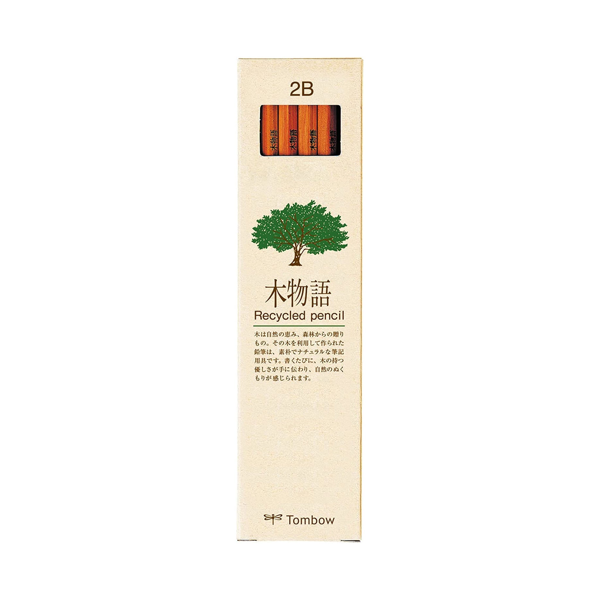 Premium Story of Trees Wooden Pencils - 12 Pack (1 Dozen) by Tombow - Natural Wood Graphite Pencils for Writing, Drawing & Sketching - Perfect for Office, School & Art Projects