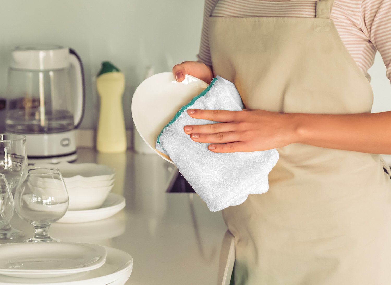 Premium 100% Natural Cotton Atlas Ring Spun Washcloths - Super Absorbent Face & Hand Towels for Hotel, Bathroom, Kitchen & Spa - Bulk Pack of 12 (12x12 Inch, White) - Ideal for Daily Use, Travel & Luxury Skincare Routine