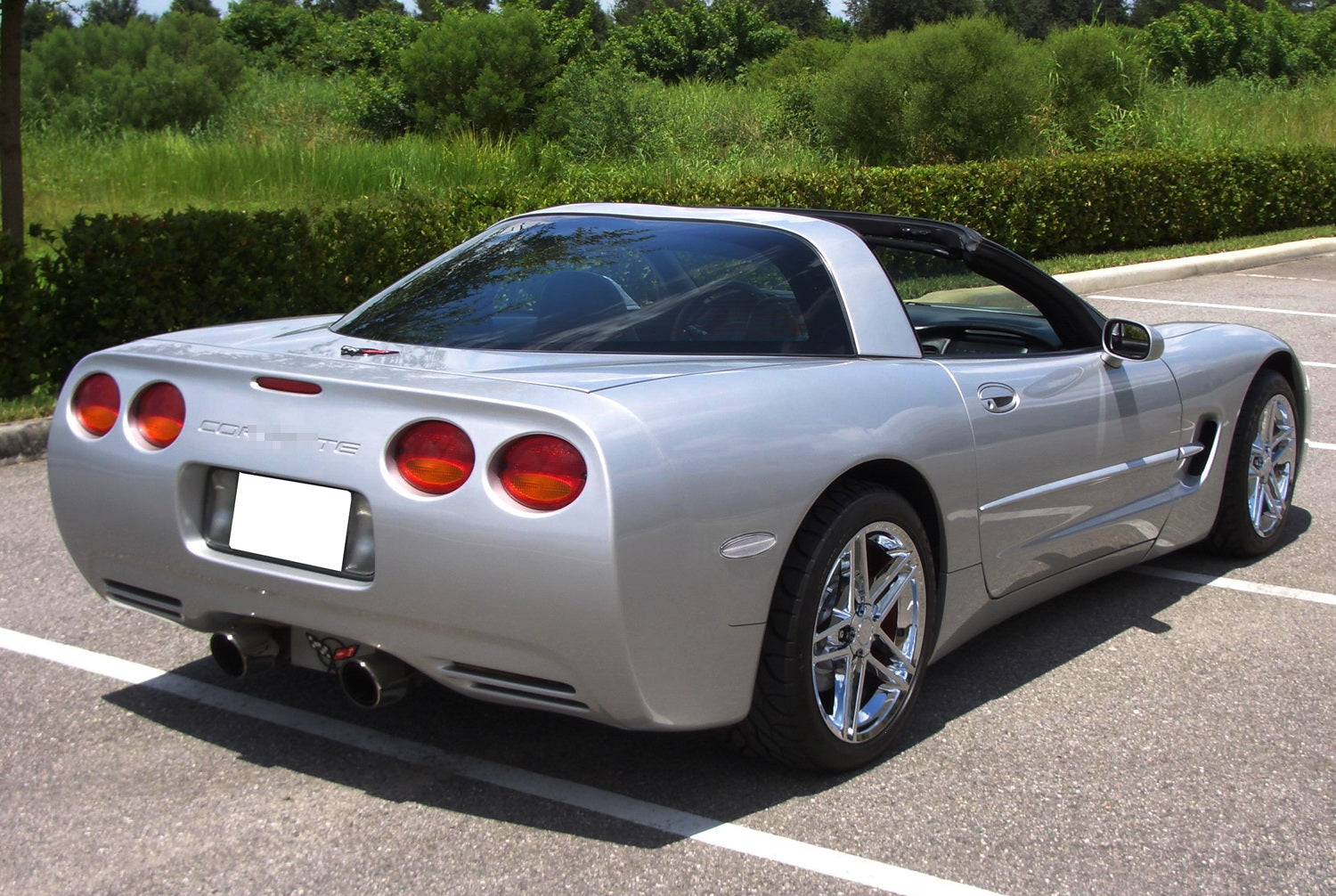 Clear Lens Full LED Strip Rear Side Marker Light Kit for 1999-2004 Chevy C5 Corvette - High Visibility Nighttime Safety & Custom Styling Upgrade