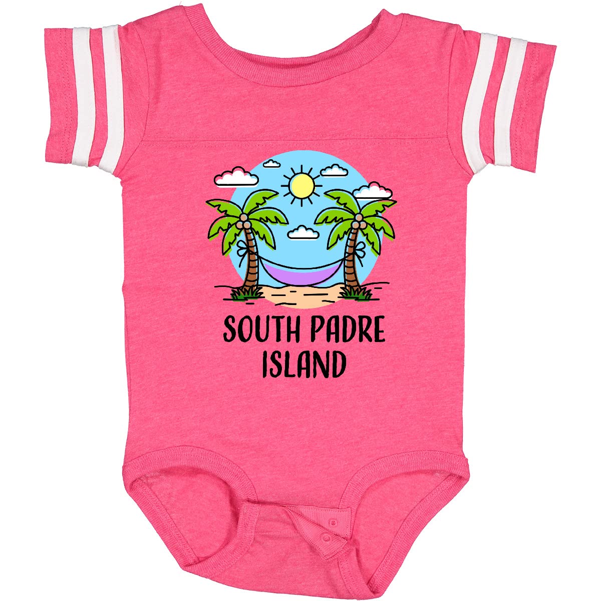 Inktastic Summer Vacation in South Padre Island Baby Bodysuit - Soft Cotton Infant Onesie for Beach Trips & Family Vacations