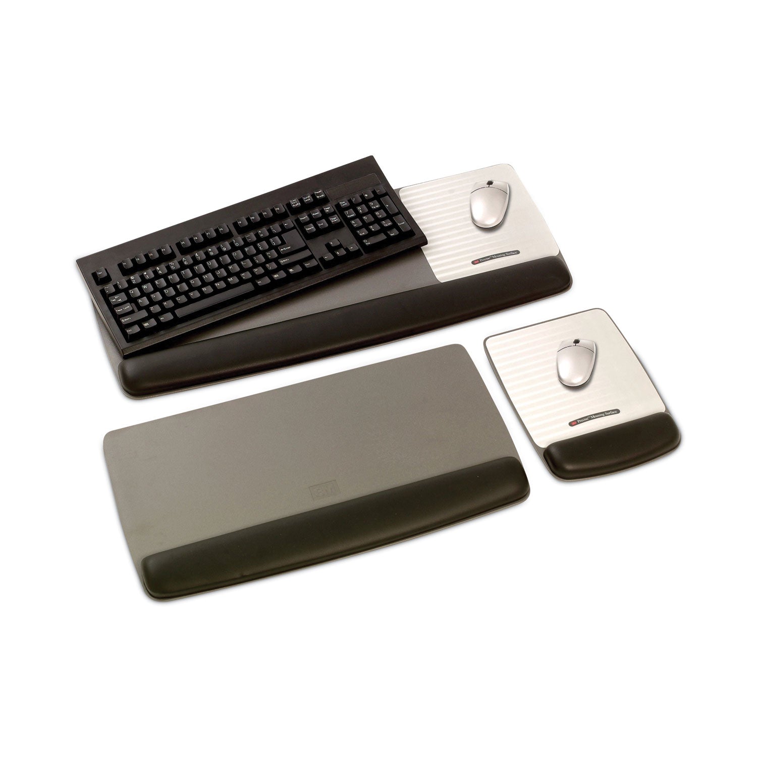 3M™ Antimicrobial Gel Mouse Pad with Keyboard Wrist Rest - 25.5
