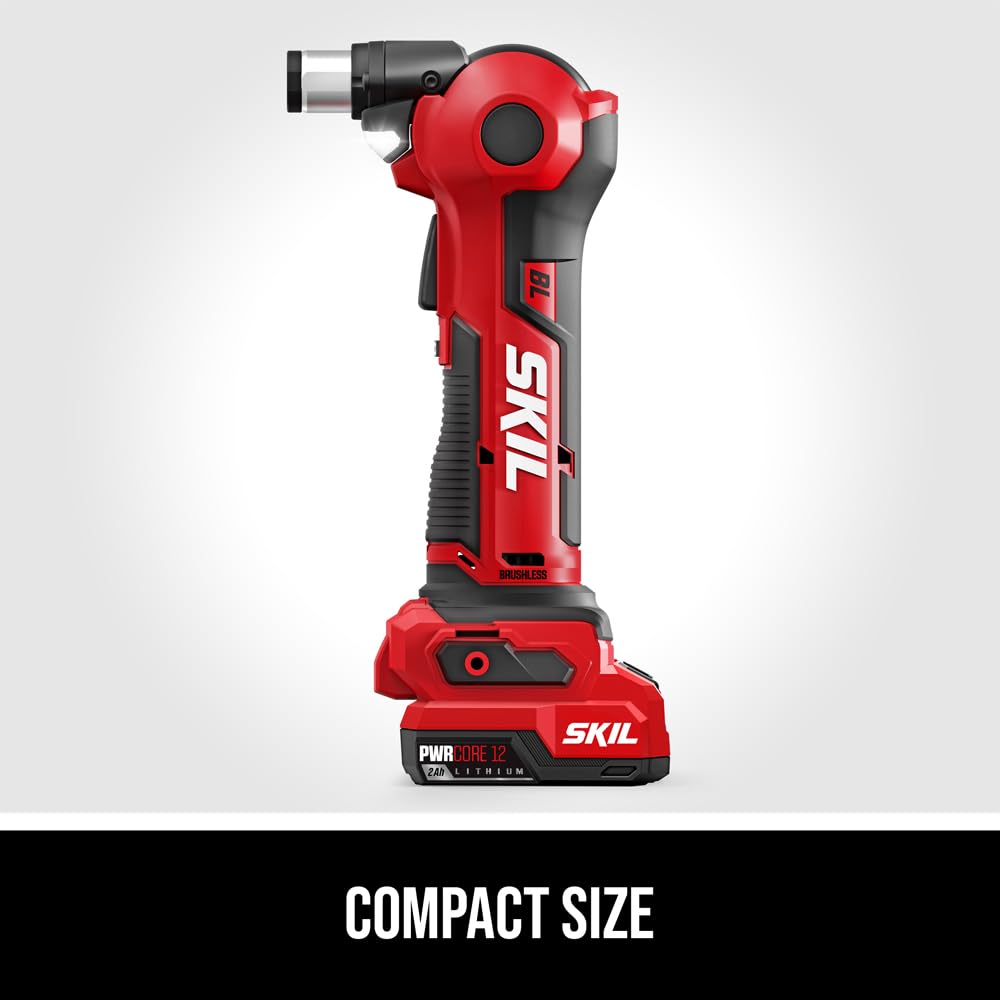 SKIL 12V Brushless Auto Hammer Kit with 2.0Ah USB-C Battery & 20W Fast Charger (AH6552A-11) - Perfect for DIY Projects, Home Repairs, and Professional Construction Work
