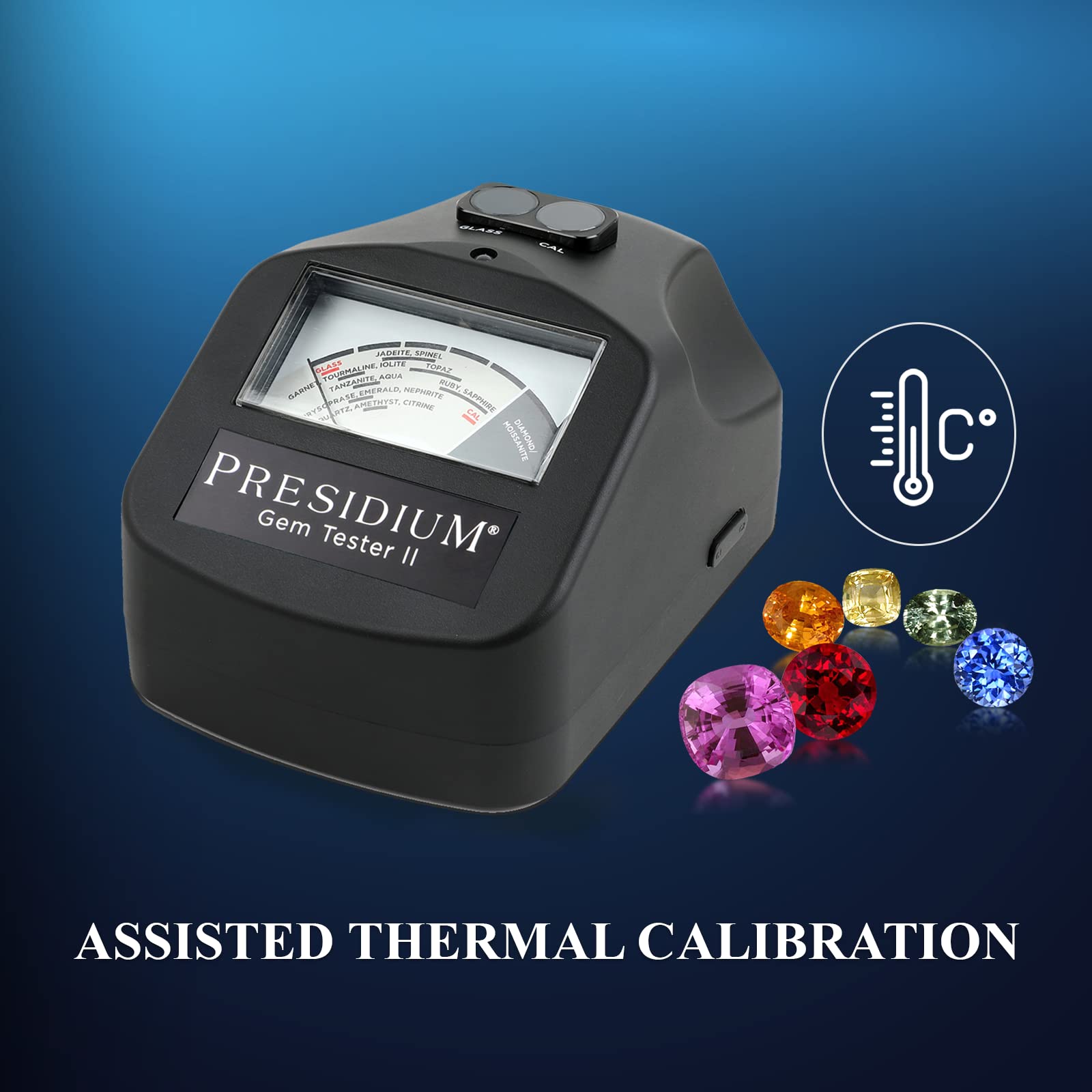Presidium Gem Tester II (PGT II) with ATC - Professional Diamond & Moissanite Tester for Jewelry Appraisal, Gemstone Identification - Perfect for Jewelers, Pawn Shops & Gem Enthusiasts