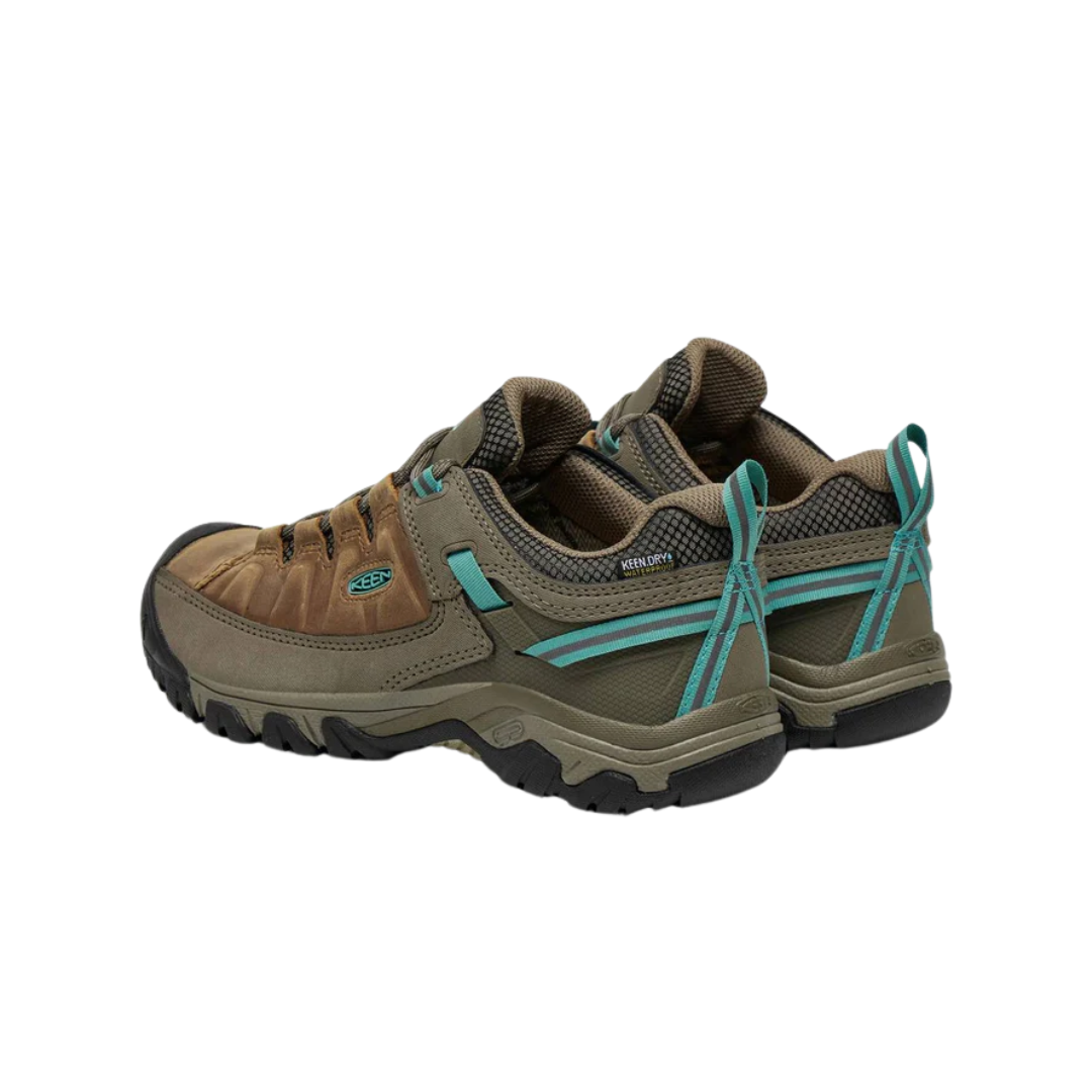 Women's KEEN Targhee III Low Hiking Shoes - Toasted Coconut/Porcelain, Regular Width - Lightweight Waterproof Trail Shoes for Outdoor Adventures & Daily Wear