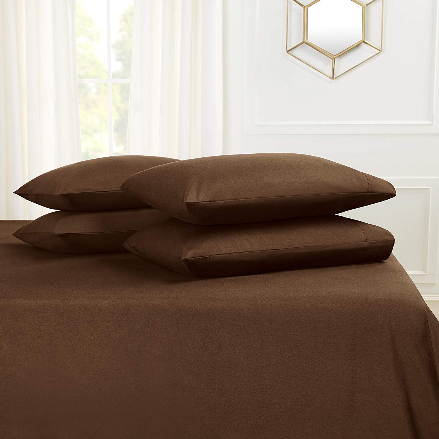Premium 5-Piece Split Queen Sheet Set - 100% Egyptian Cotton 800 Thread Count, Deep Pocket (15