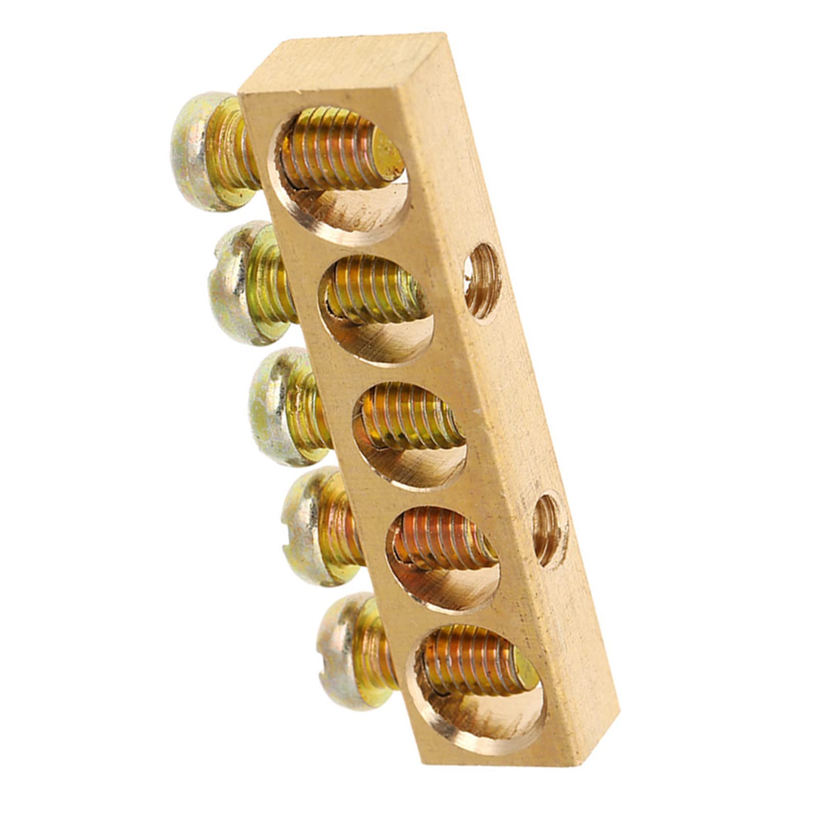 High Strength Brass Grounding Bar for Electrical Distribution Box & Cabinet - Industrial Lighting & Power System Grounding Solution