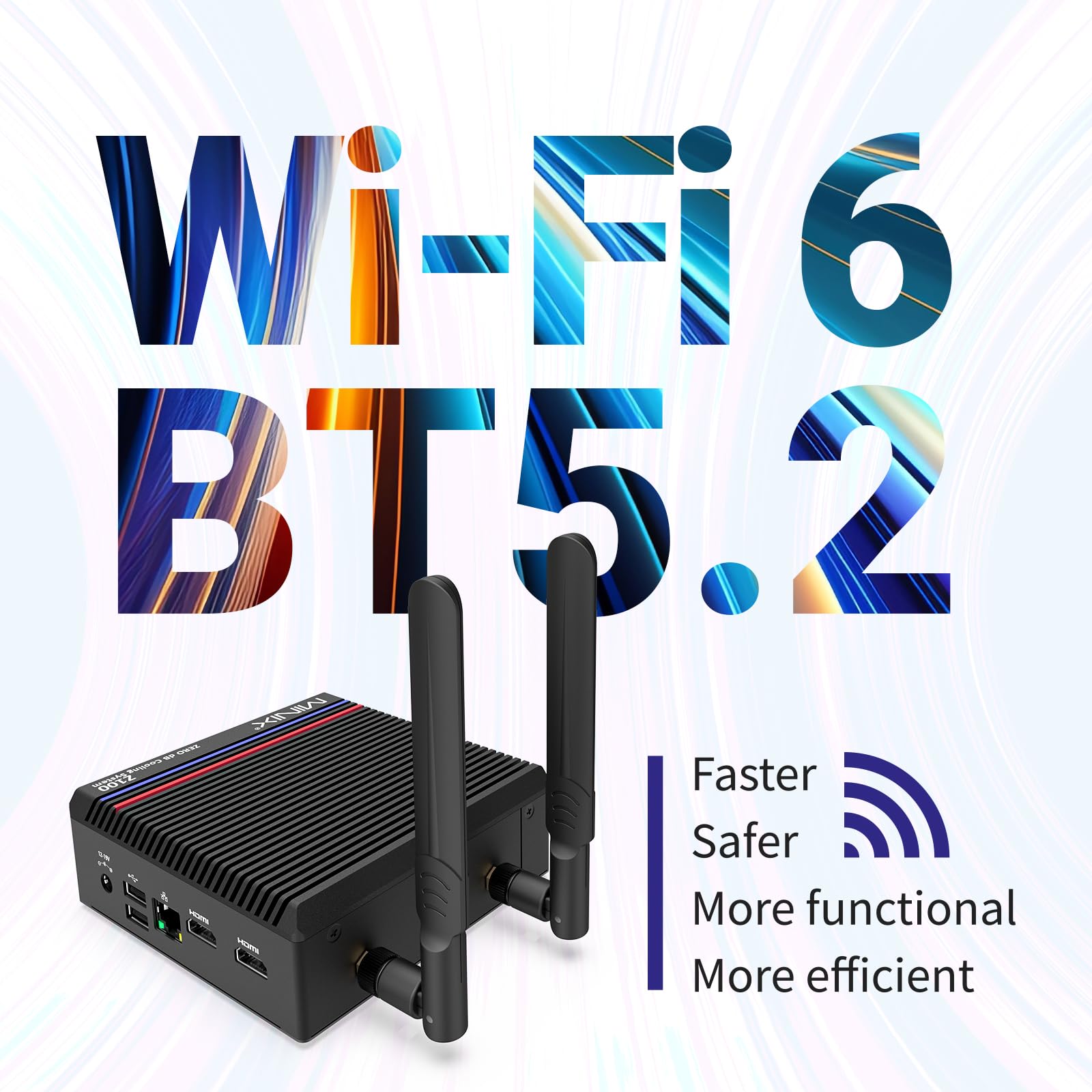 MINIX Z100 Fanless Mini PC - Intel 12th Gen N100 Processor, 16GB DDR4 RAM, 512GB PCIe SSD, Windows 11 Pro - Ultra Compact Desktop Computer for 4K Dual Display, Home Office, Digital Signage & Gaming | 2.5G LAN, USB 3.2, USB-C, VESA Mount, Auto Power On