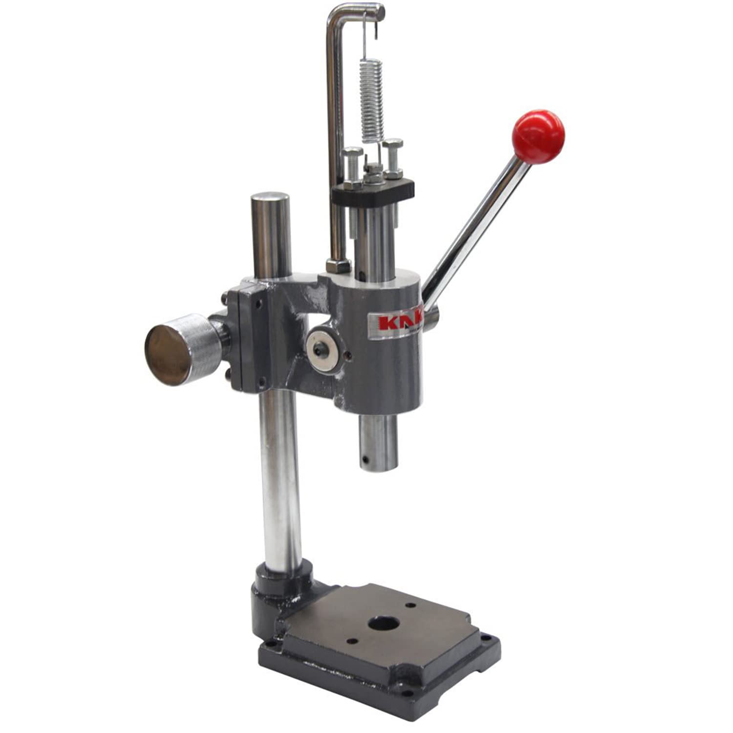 KAKA INDUSTRIAL AP-1S Arbor Press - Heavy Duty Hand Punch Press Machine with Adjustable Height for Jewelry Making, Leather Craft, Metal Stamping & DIY Projects - Perfect for Punching Holes, Setting Grommets & Crafting Accessories