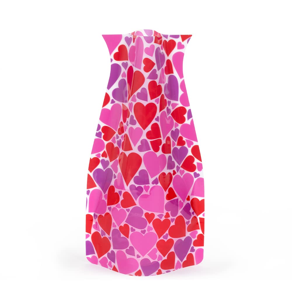 MODGY Expandable Flower Vase - Modern Plastic Decorative Vase for Fresh & Artificial Flowers - Perfect for Dining Table Centerpieces, Living Room, Bathroom, Wedding & Office Decor - LuvDub