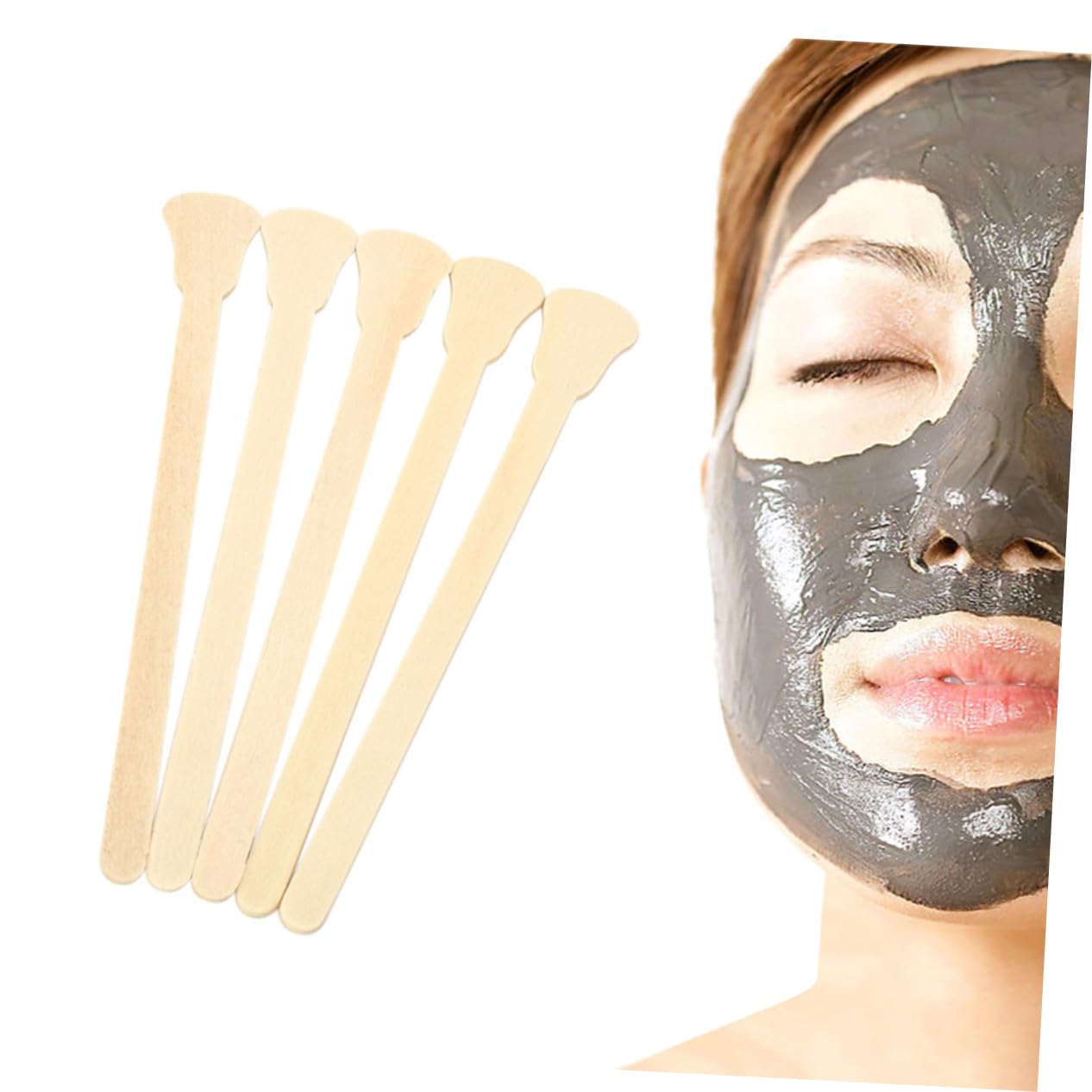 Professional Waxing Kit for Women - 100pcs Wax Sticks with Wooden Stirring Rods | Odorless & Skin-Friendly | Perfect for Eyebrows, Legs, Bikini & Body Hair Removal at Home