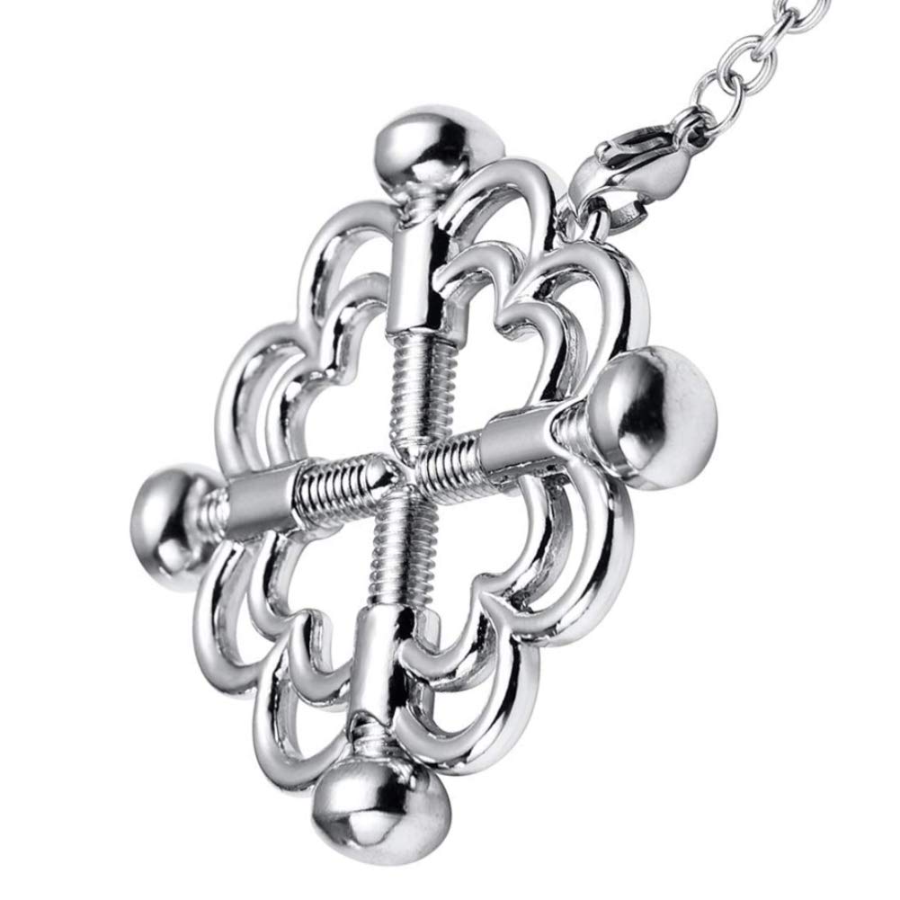 Stainless Steel Nipple Clamps with Chains - Adjustable SM Adult Sex Toys for Women & Couples | Sensual Play, BDSM Accessories, Intimate Enhancer for Bedroom Fun