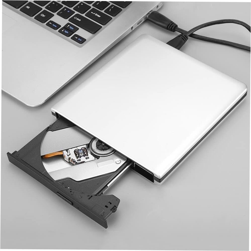External USB 3.0 DVD BD Writer/Recorder for Desktop & Laptop - High-Speed Burner with Playback Function - Perfect for Backups, Media Creation & Entertainment