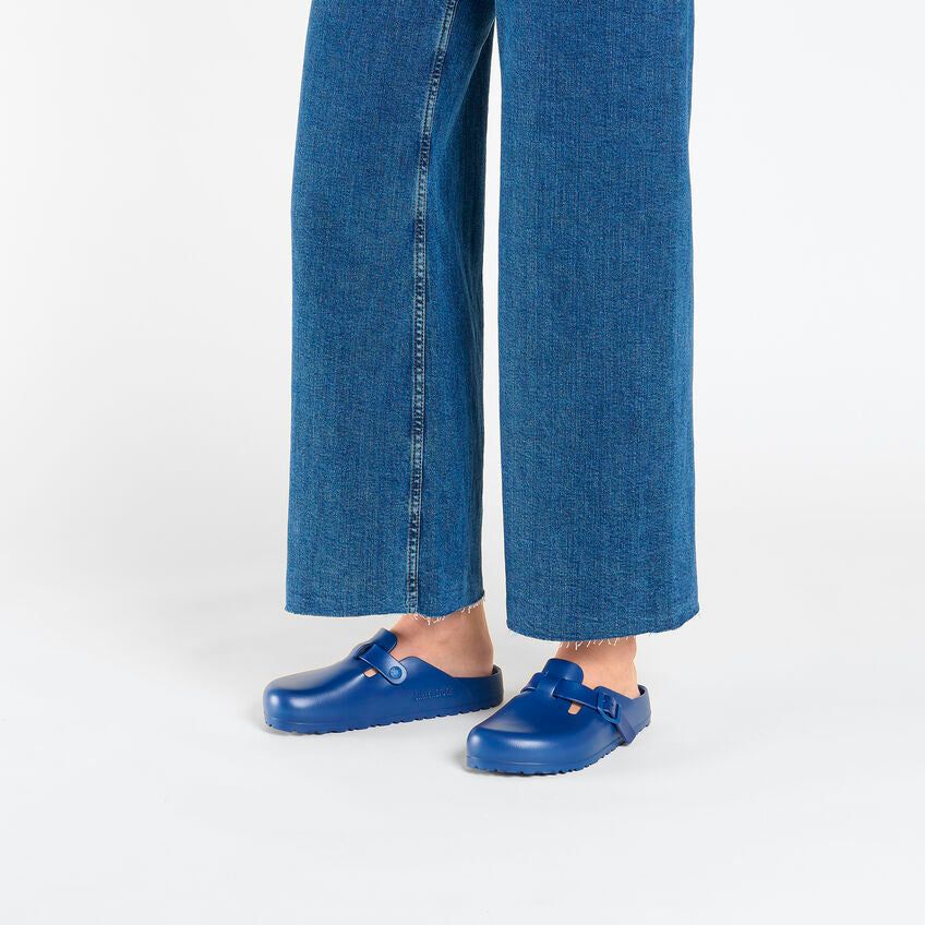 Birkenstock Boston Essentials EVA Clogs for Men & Women - Comfortable Slip-On Shoes in Navy Blue | Perfect for Home, Garden, and Casual Wear