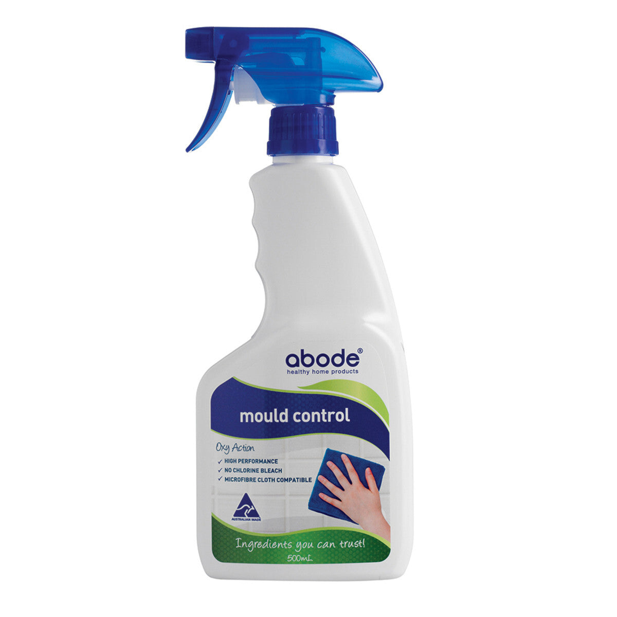 Abode Mould Control Spray - Powerful Mold Remover for Bathroom, Kitchen & Basement - Eliminates Stains & Prevents Regrowth - Safe for Tiles, Grout & Walls