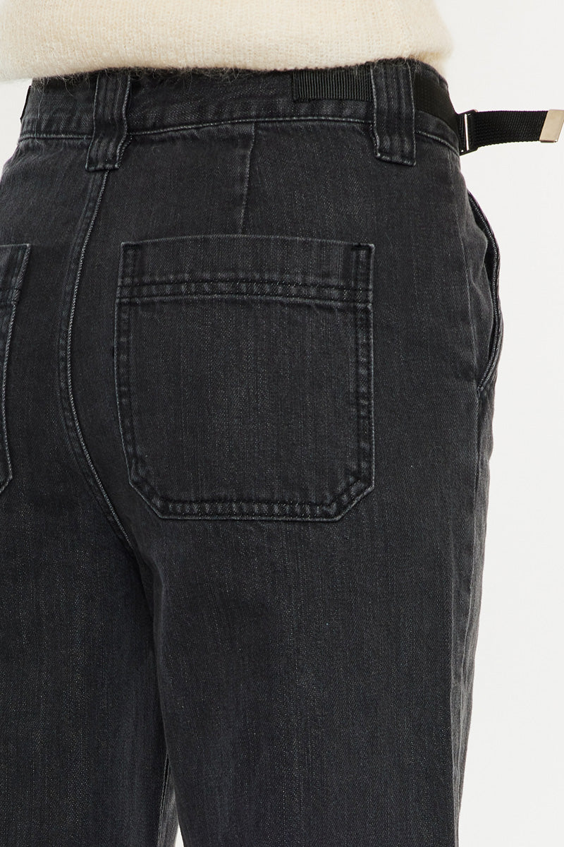 Liz High Rise 90's Skater Jeans for Women - Vintage Retro Denim Pants with Stretch - Perfect for Casual Wear, Street Style & Skateboarding
