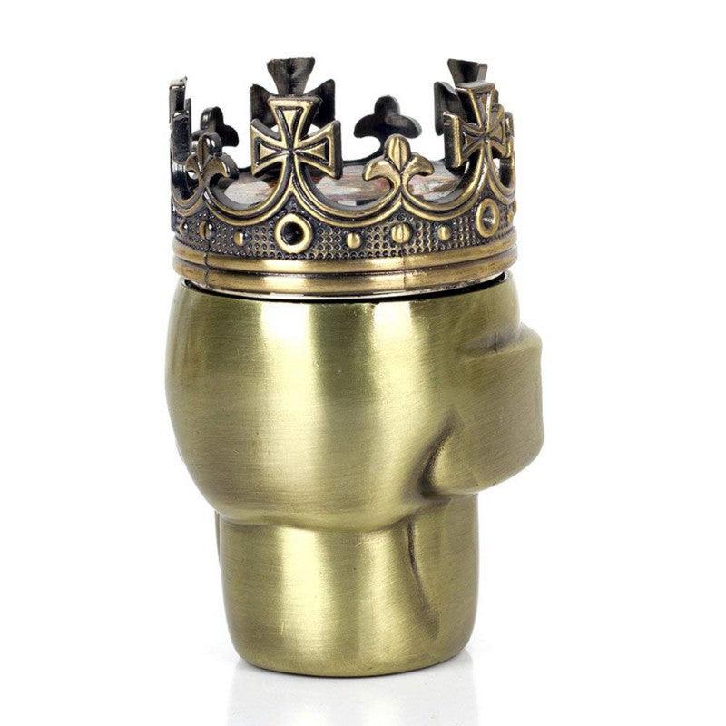 Premium Skull-Shaped Tobacco Grinder - Ghost Head Design for Weed, Herbs & Spices | Durable Metal Smoking Accessory for Rolling Papers, Pipes & Vaporizers | Perfect for Home Use, Travel & Gifts