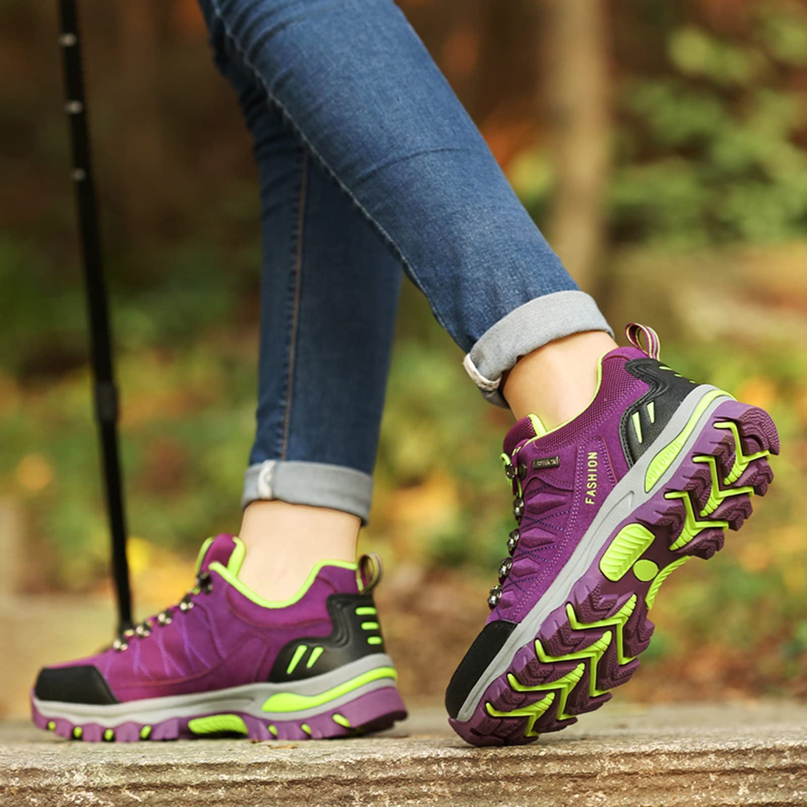 BORAMAX Women's Waterproof Hiking Shoes - Lightweight Outdoor Sneakers for Trail Running, Trekking & Rock Climbing | Perfect for Hiking Adventures & Mountain Climbing