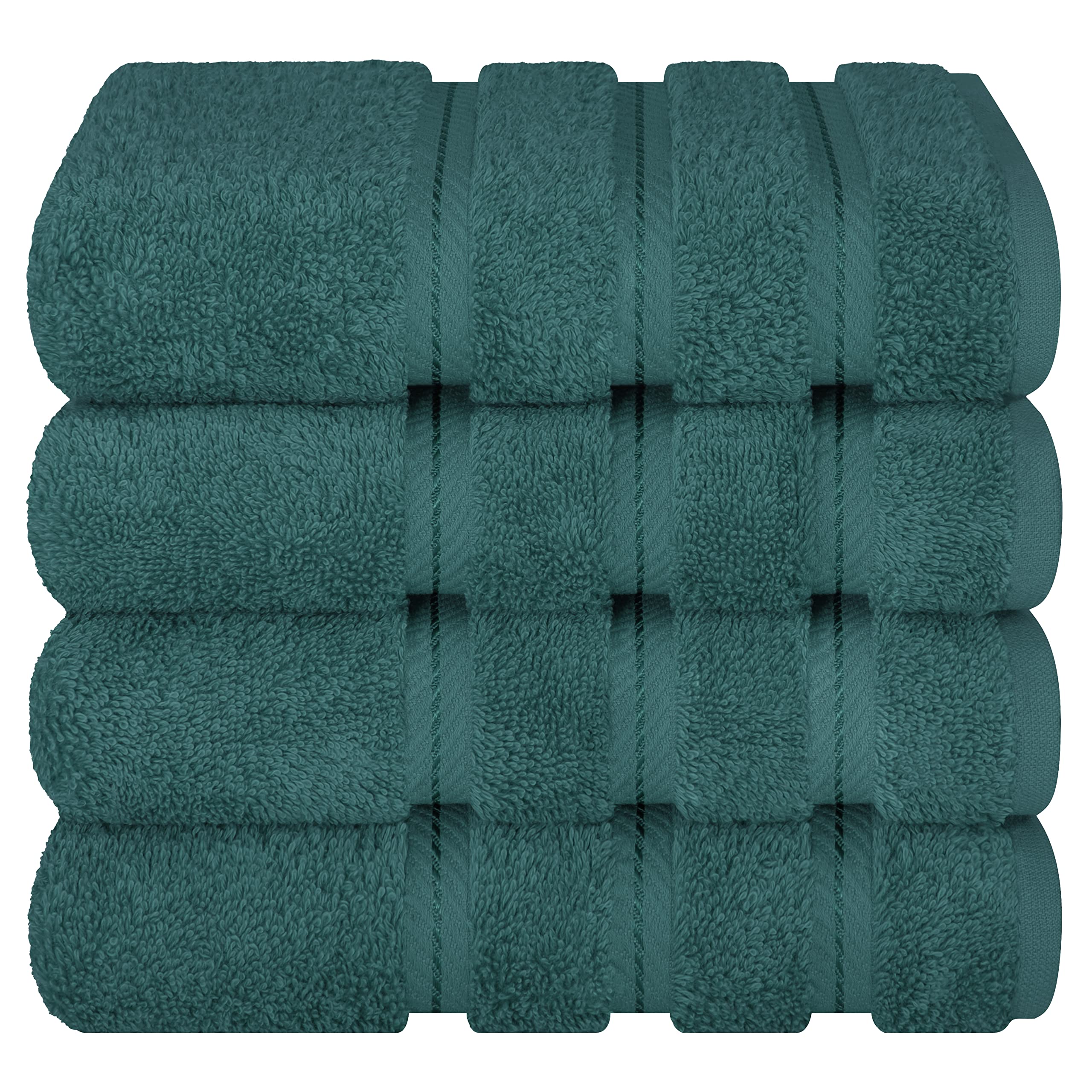 Premium 6-Piece Soft Linen Towel Set with 4 Bath & 4 Hand Towels - Ultra Absorbent Luxury Bathroom Essentials for Spa, Guest Rooms & Beach Trips