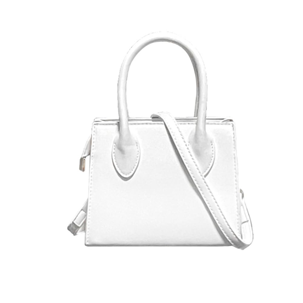 Women's Faux Leather Crossbody Tote Bag - Cute Mini Purse for Daily Use
