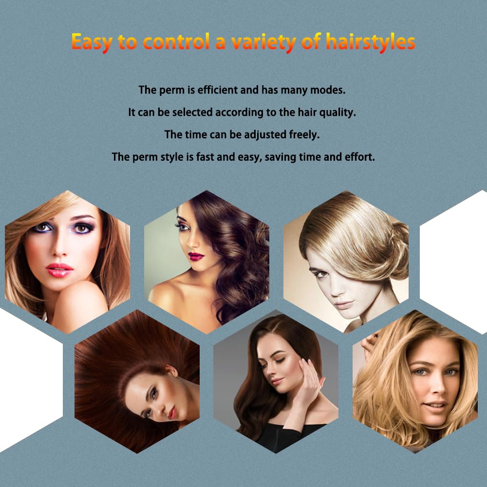 Orbiting Rotating Hair Dryer for Faster Drying - Professional Stand Hair Dryer with Perm Styling Function - Salon & Home Use for Blowouts, Curls & Volume