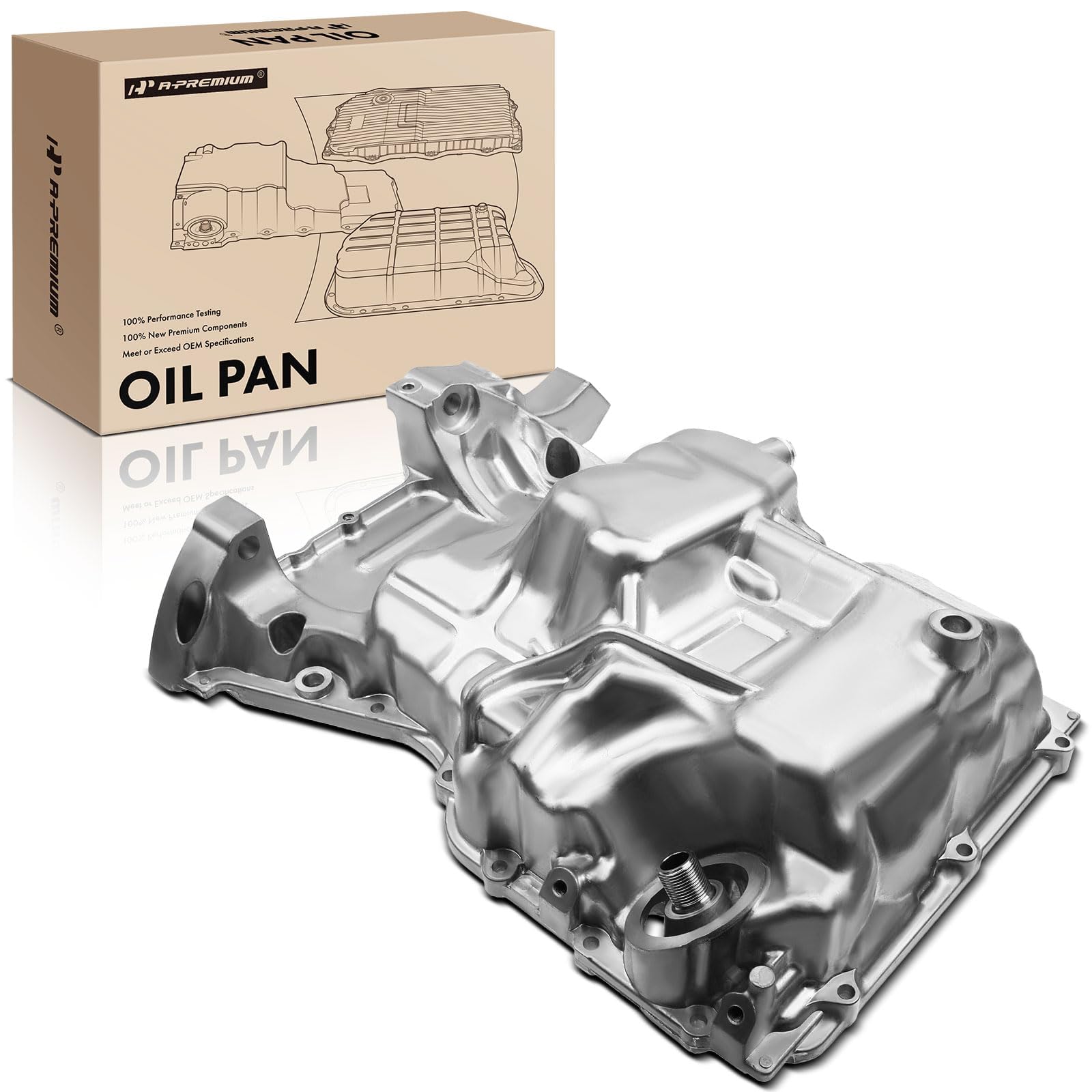 Premium Engine Oil Pan Sump with Drain Plug - Compatible with Honda Civic 2016-2020 2.0L L4 - Durable Replacement Part for Smooth Engine Performance & Easy Oil Changes
