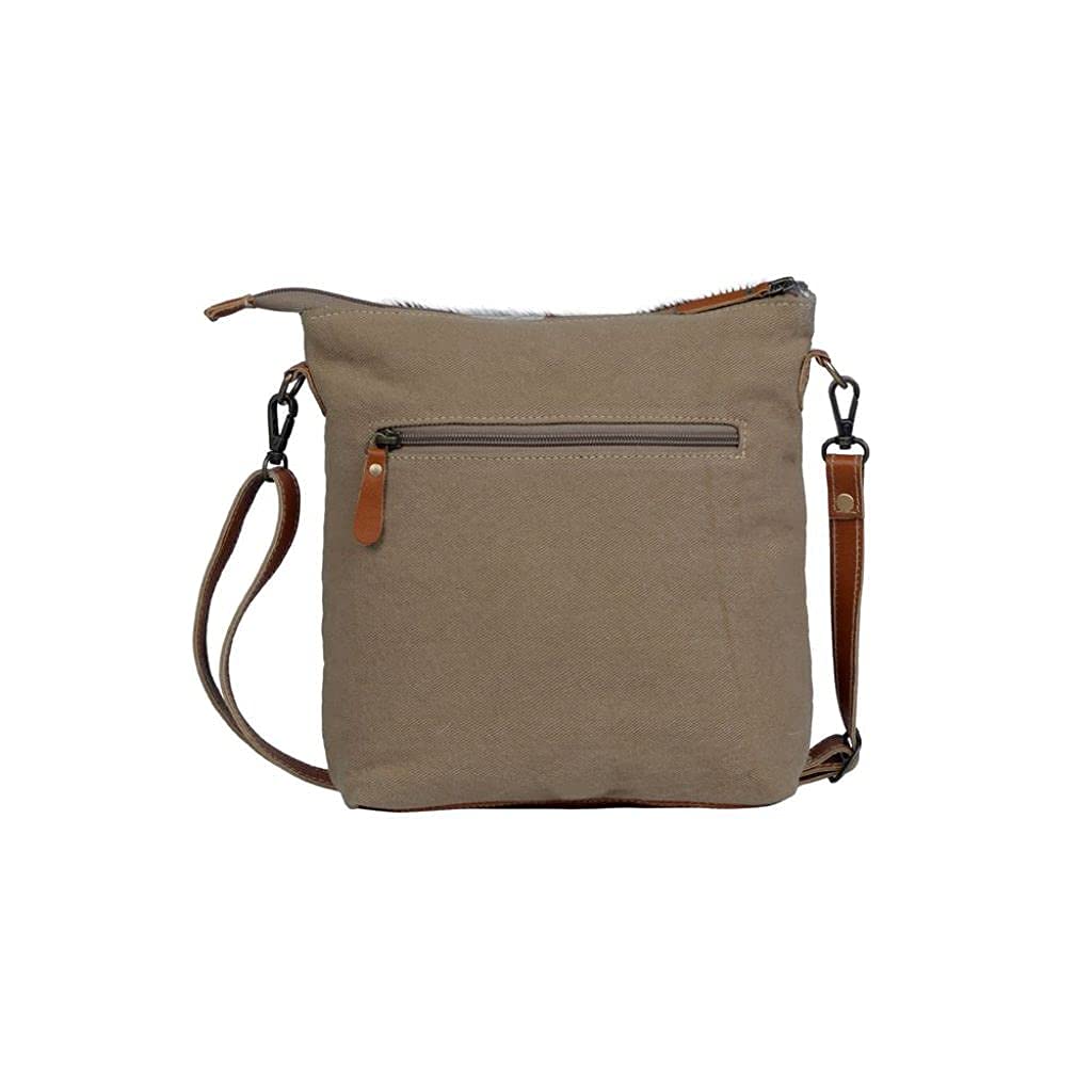 Myra Bag Dusky Triangles Small Crossbody Bag - Upcycled Vegan Leather Purse for Women | Perfect for Travel, Work & Everyday Use