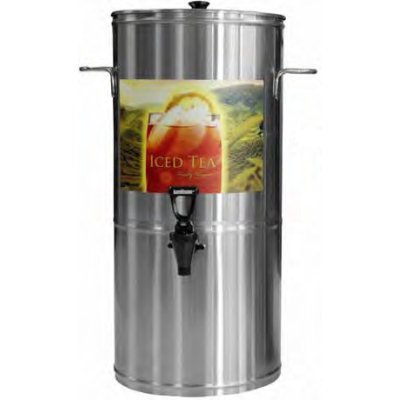 Newco 5 Gallon Tall Tea Urn - Commercial Stainless Steel Beverage Dispenser for Parties, Catering & Events