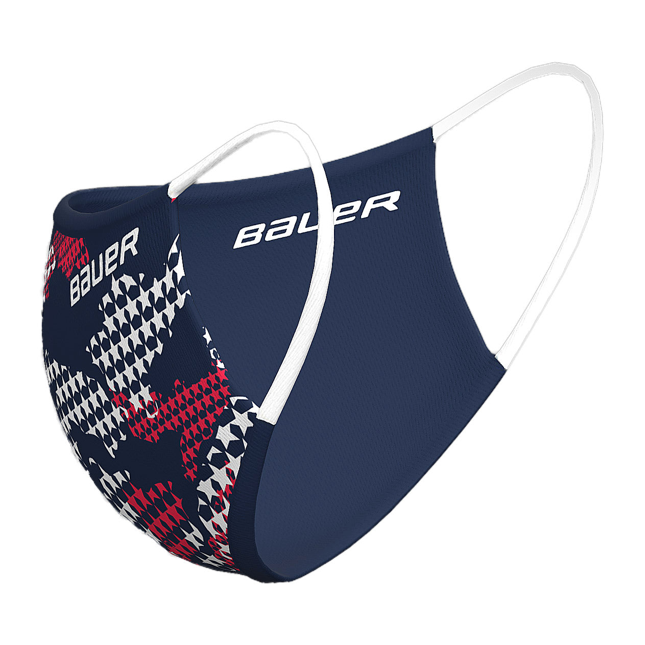 Bauer Reversible Fabric Face Mask - Breathable, Washable & Adjustable for Men & Women - Perfect for Running, Gym, Travel & Daily Protection