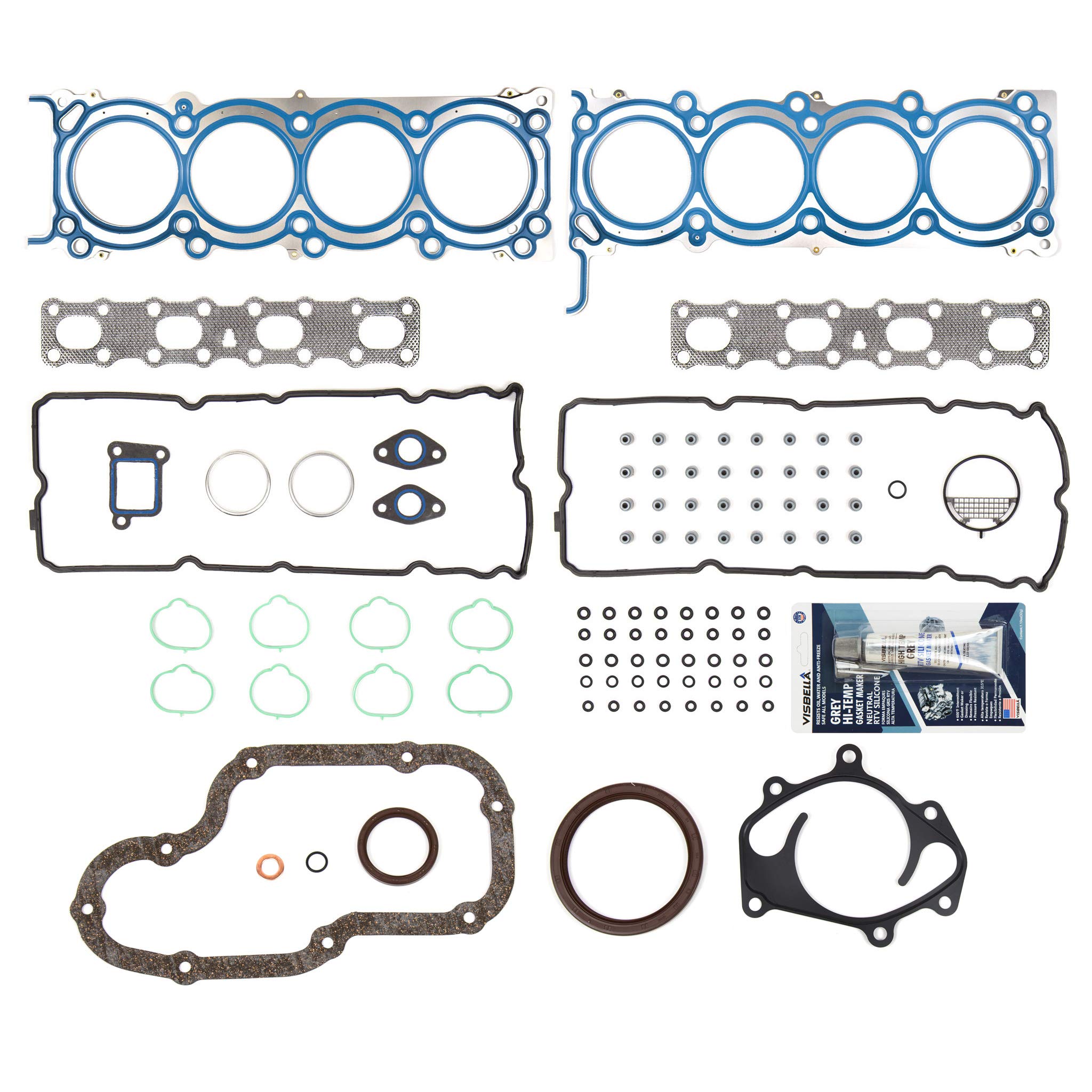 Full Gasket Set Compatible with Infiniti Nissan Armada Pathfinder Titan 5.6L VK56DE Engine - Perfect for Engine Rebuild & Repair Kits