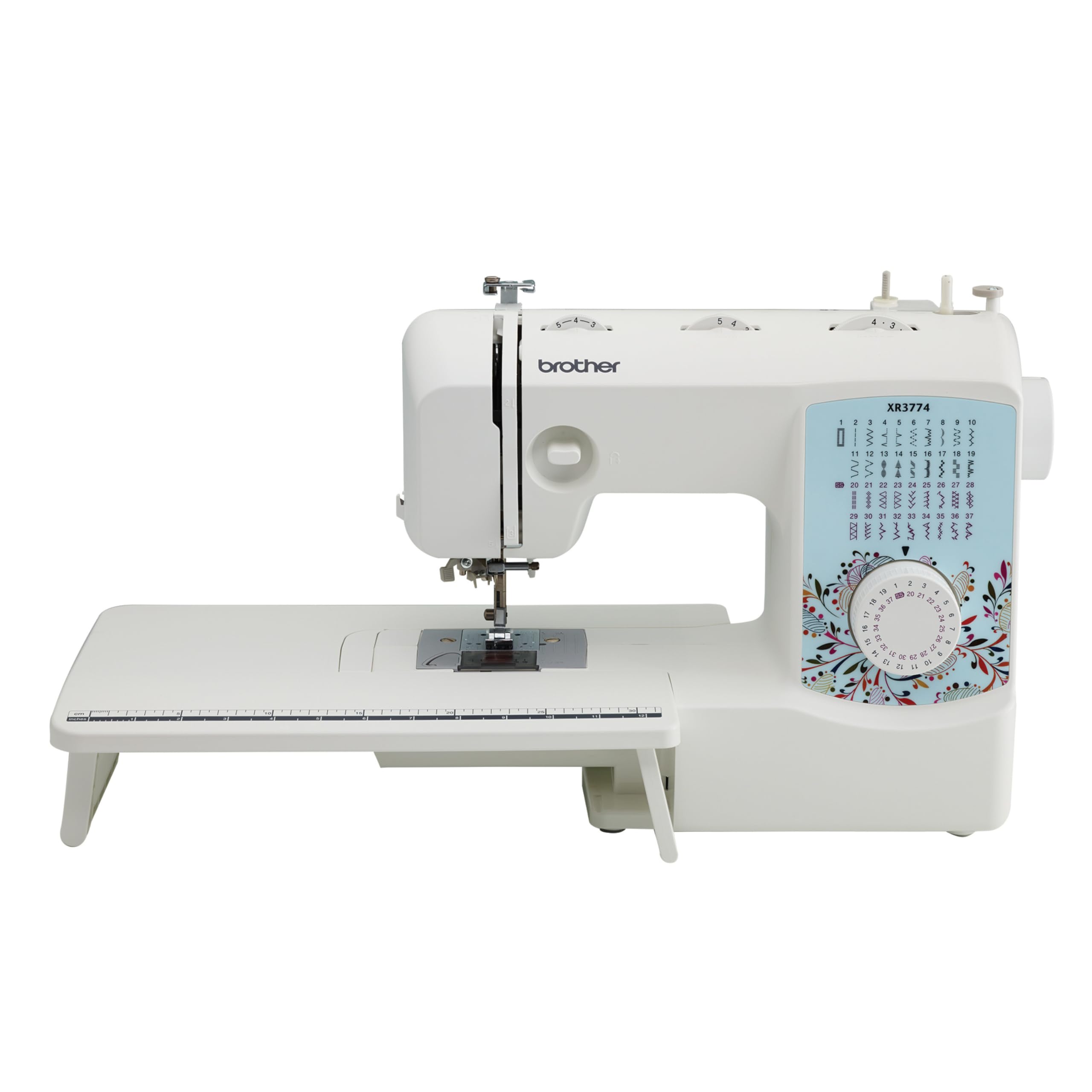 Brother XR3774 Sewing and Quilting Machine with 37 Built-in Stitches, Wide Table & 8 Included Sewing Feet - Perfect for Home DIY, Dressmaking, Quilting Projects and Crafting