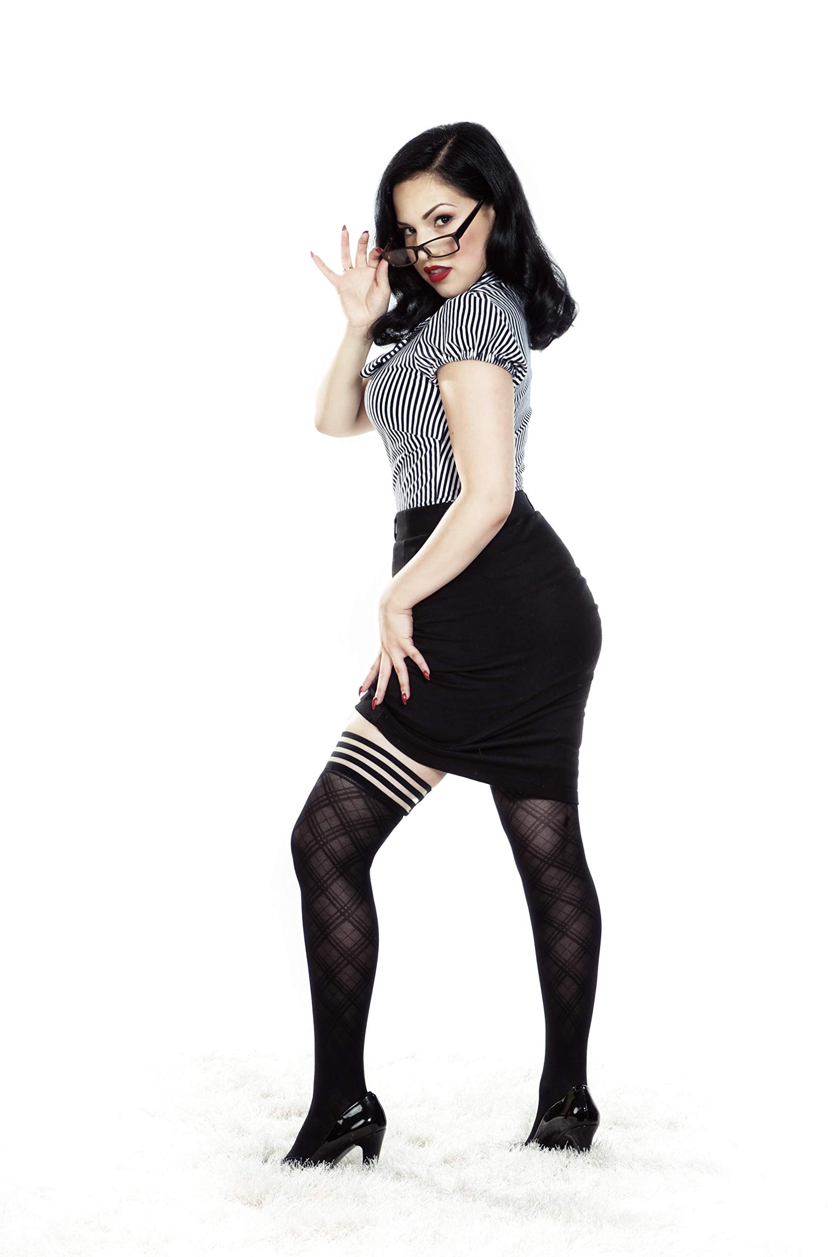 Kix'ies Women's Thigh High Stockings - Comfortable Maternity Lingerie & Pantyhose for Pregnancy | Perfect for Work, Date Night & Special Occasions