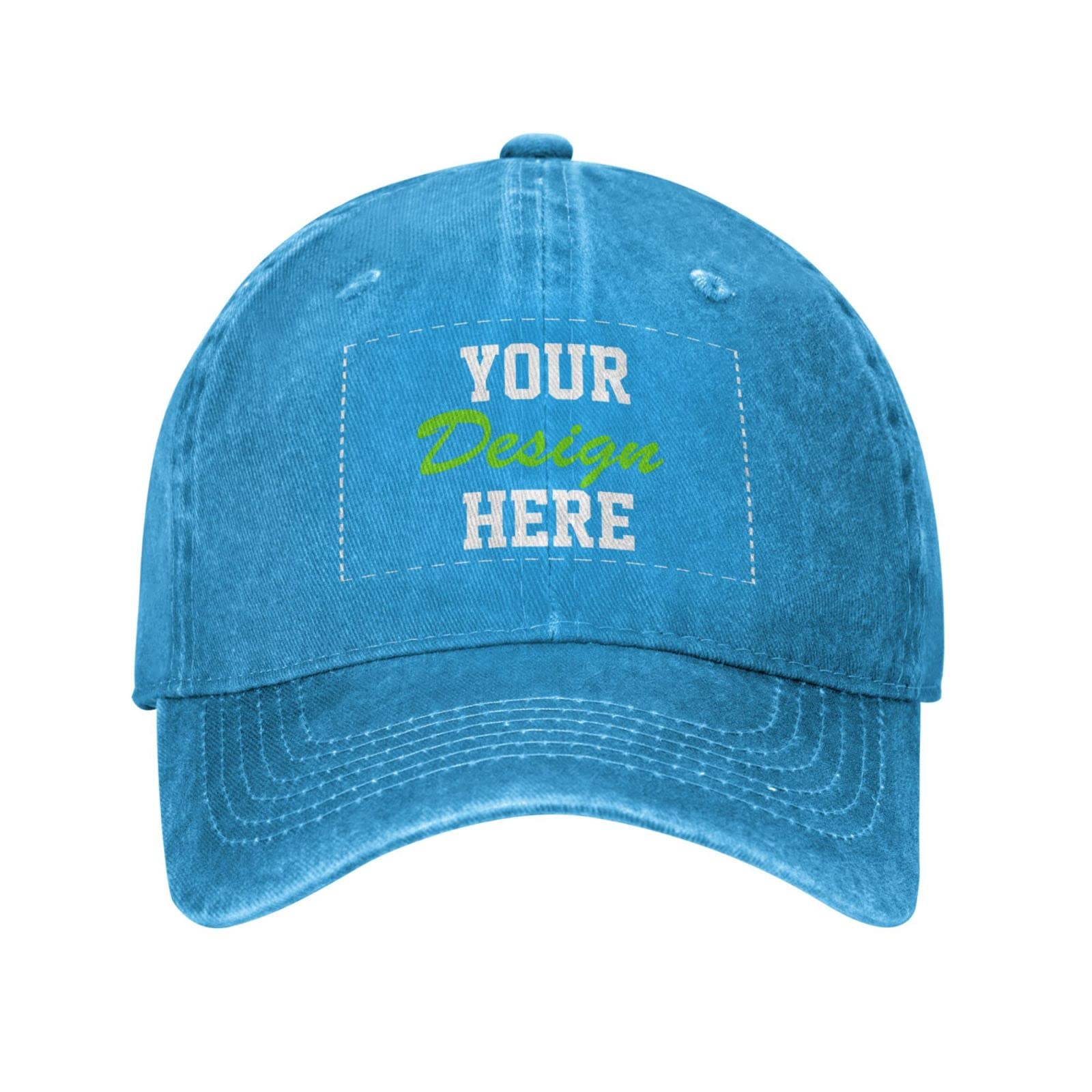 Custom Hats with Team Name & Logo - Personalized Cowboy Hats for Men & Women - Design Your Own Customizable Hat for Sports, Events & Brand Promotion