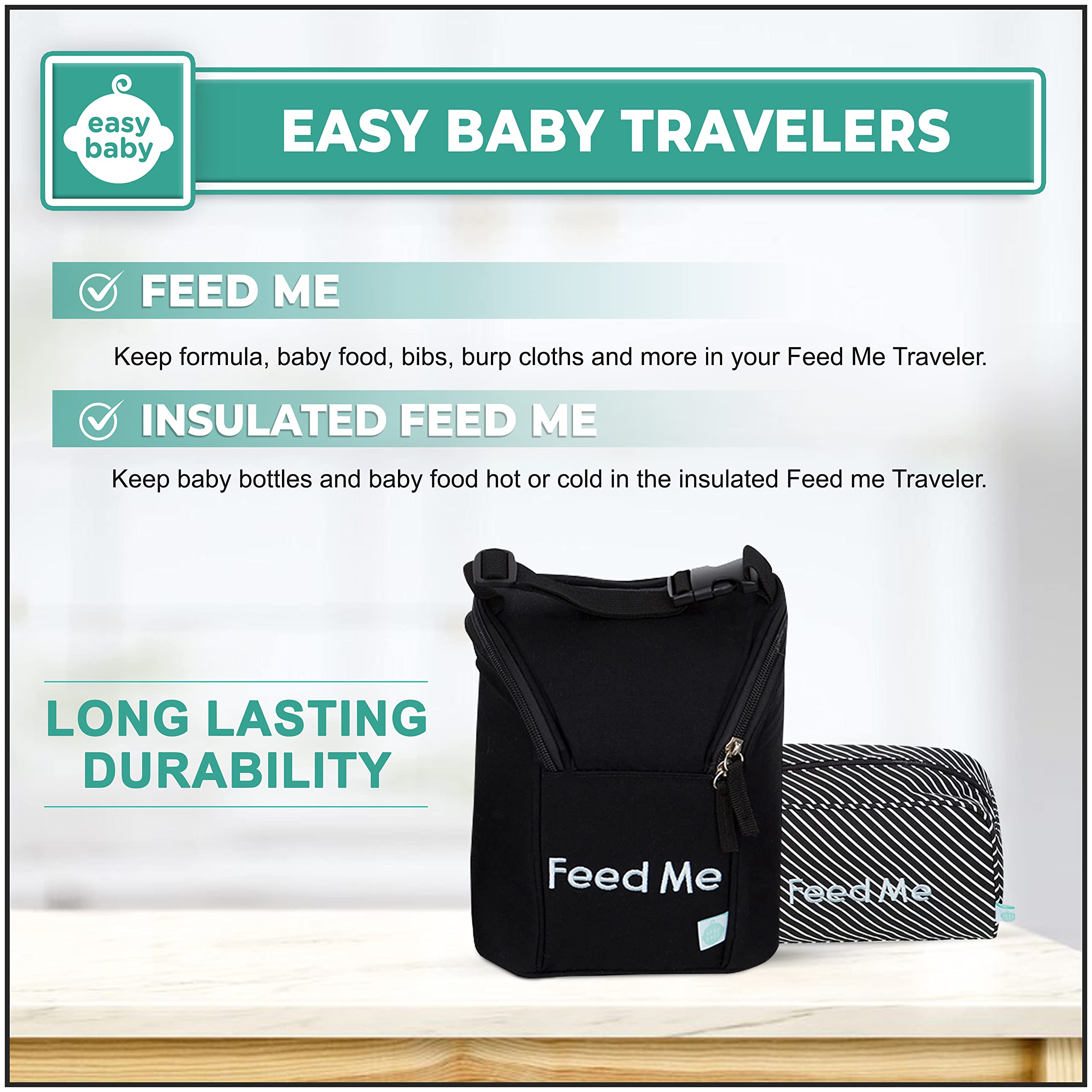 **8-Pack Baby Organizer Pouches & Changing Pad Set - Diaper, Bottle & Baby Essentials Storage - Portable Tote Cubes for Changing, Feeding & Travel (Brooklyn Design) - Perfect for Nursery, Diaper Bag & On-the-Go Parents**