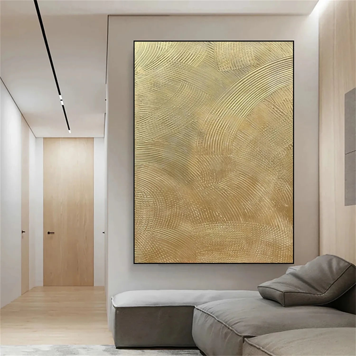 Abstract Painting #AB 234 - Modern Wall Art for Living Room, Bedroom & Office Decor - Handmade Canvas Artwork for Home & Office Interior Design