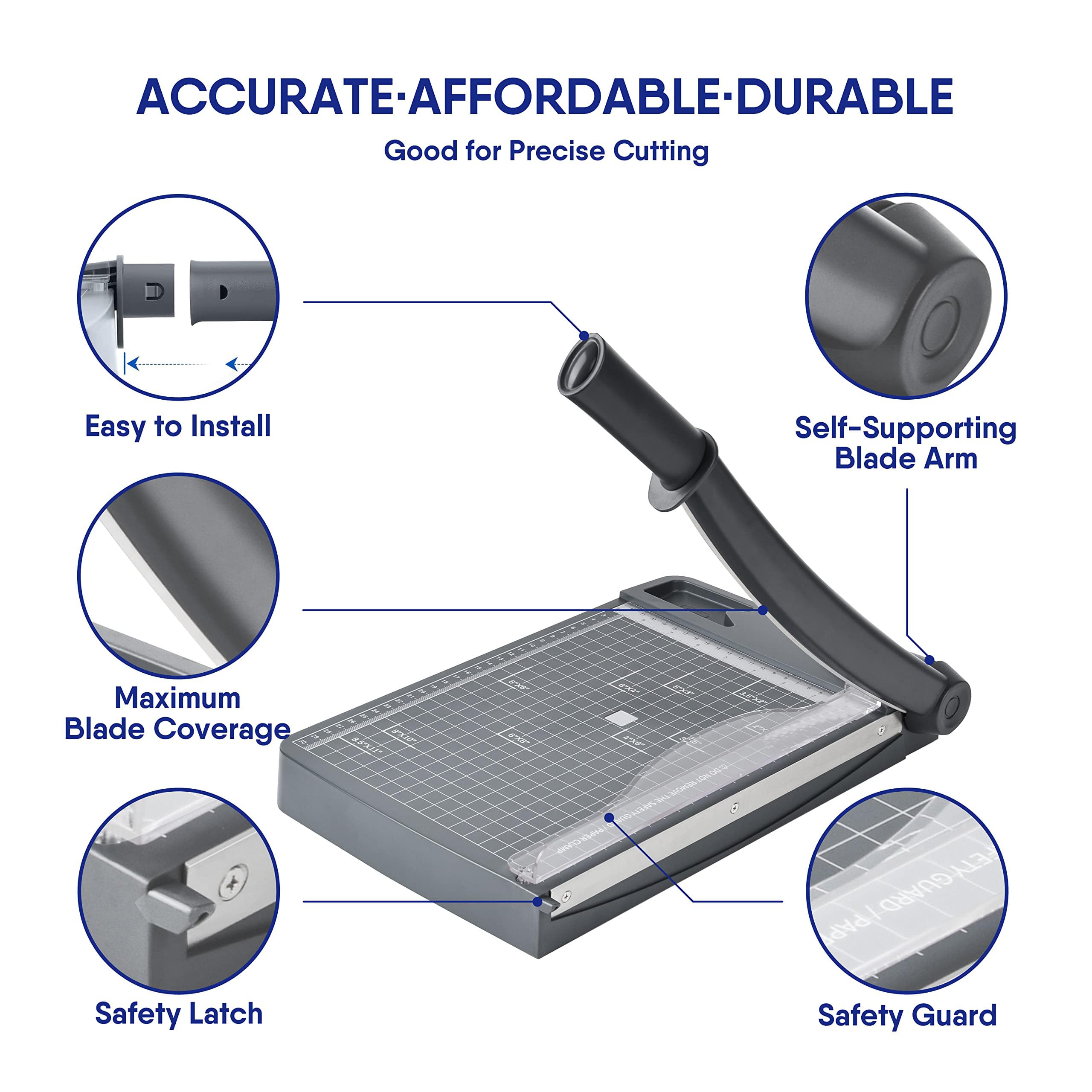 Heavy Duty Guillotine Paper Trimmer 12