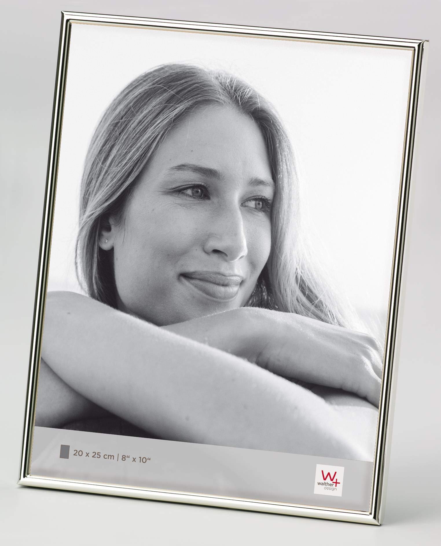 Chloe Silver Picture Frame 20x25cm - Elegant Portrait Photo Frame for Wall Display, Home Decor, Wedding & Gift Ideas